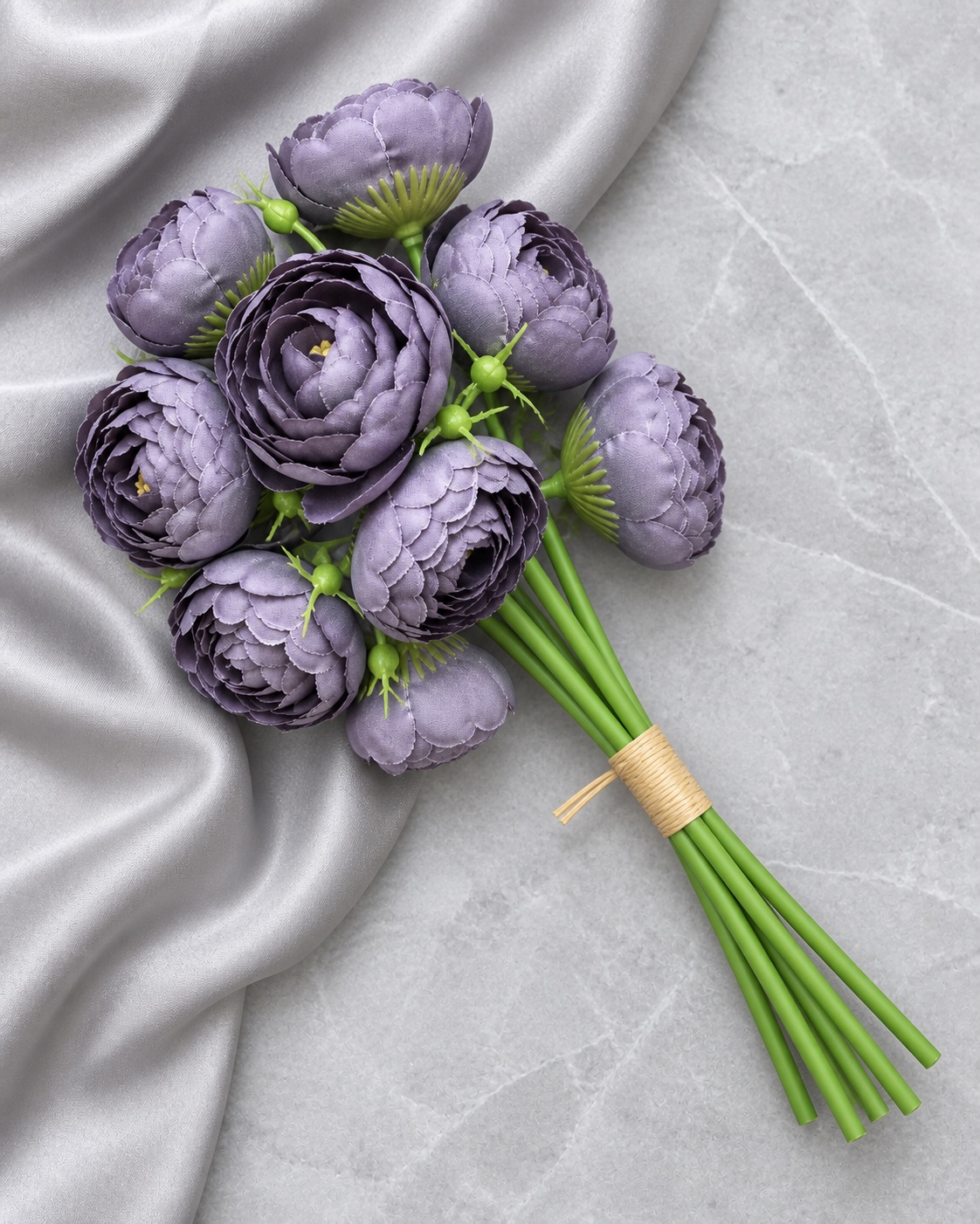 Purple Artificial Rose Bouquet 4
