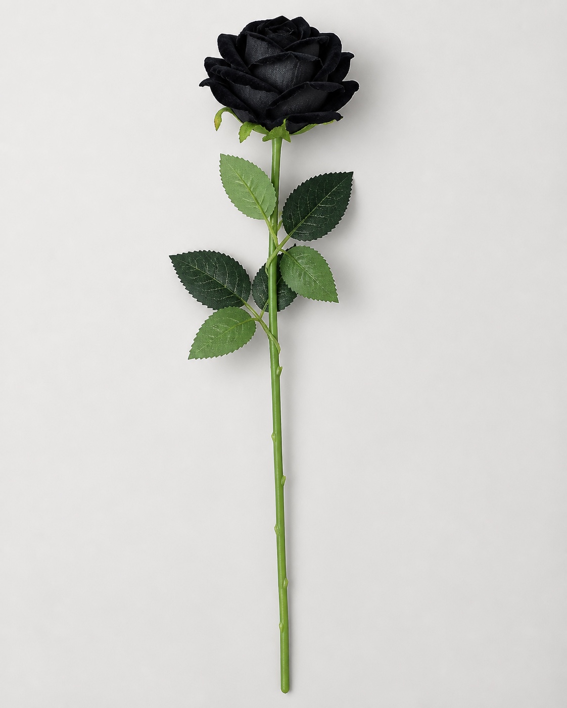 Large Black Artificial Rose Stem 3