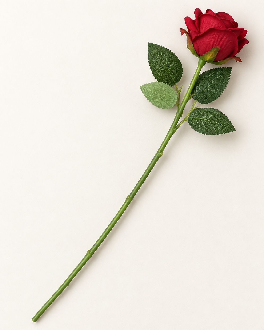 Small Red Artificial Rose Stem 4