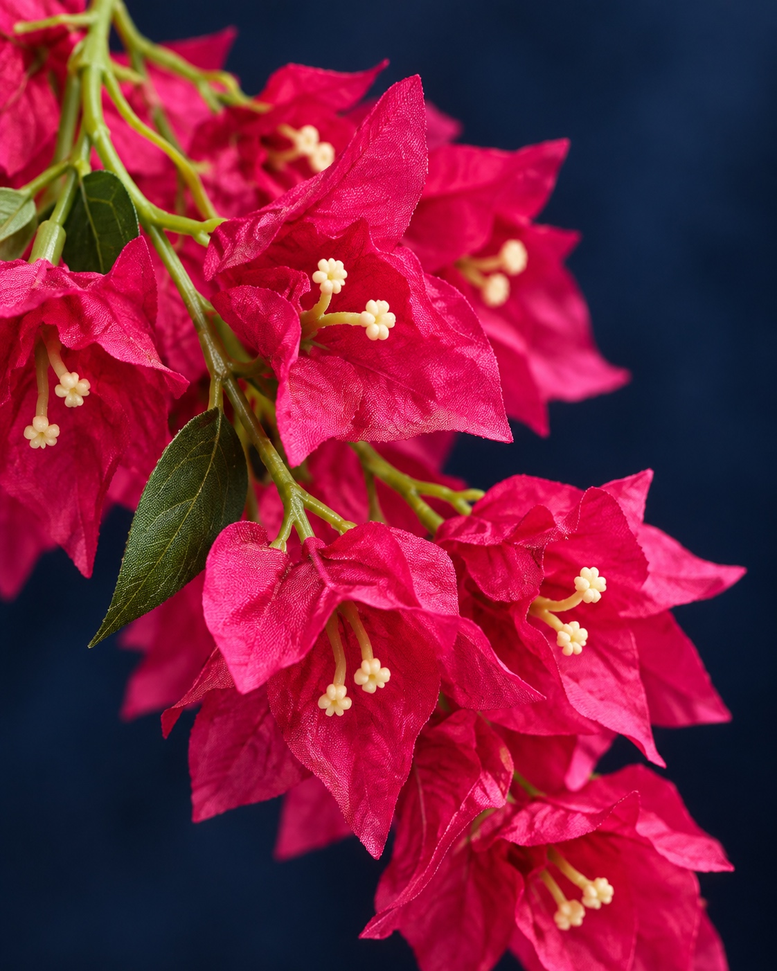 Fuchsia Artificial Bougainvillea Branch 4