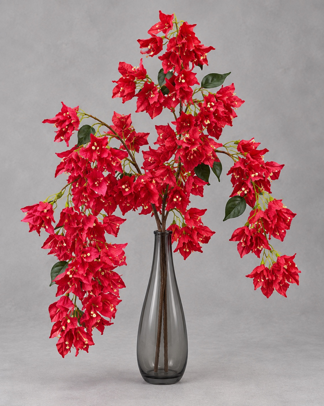 Red Artificial Bougainvillea Branch 4