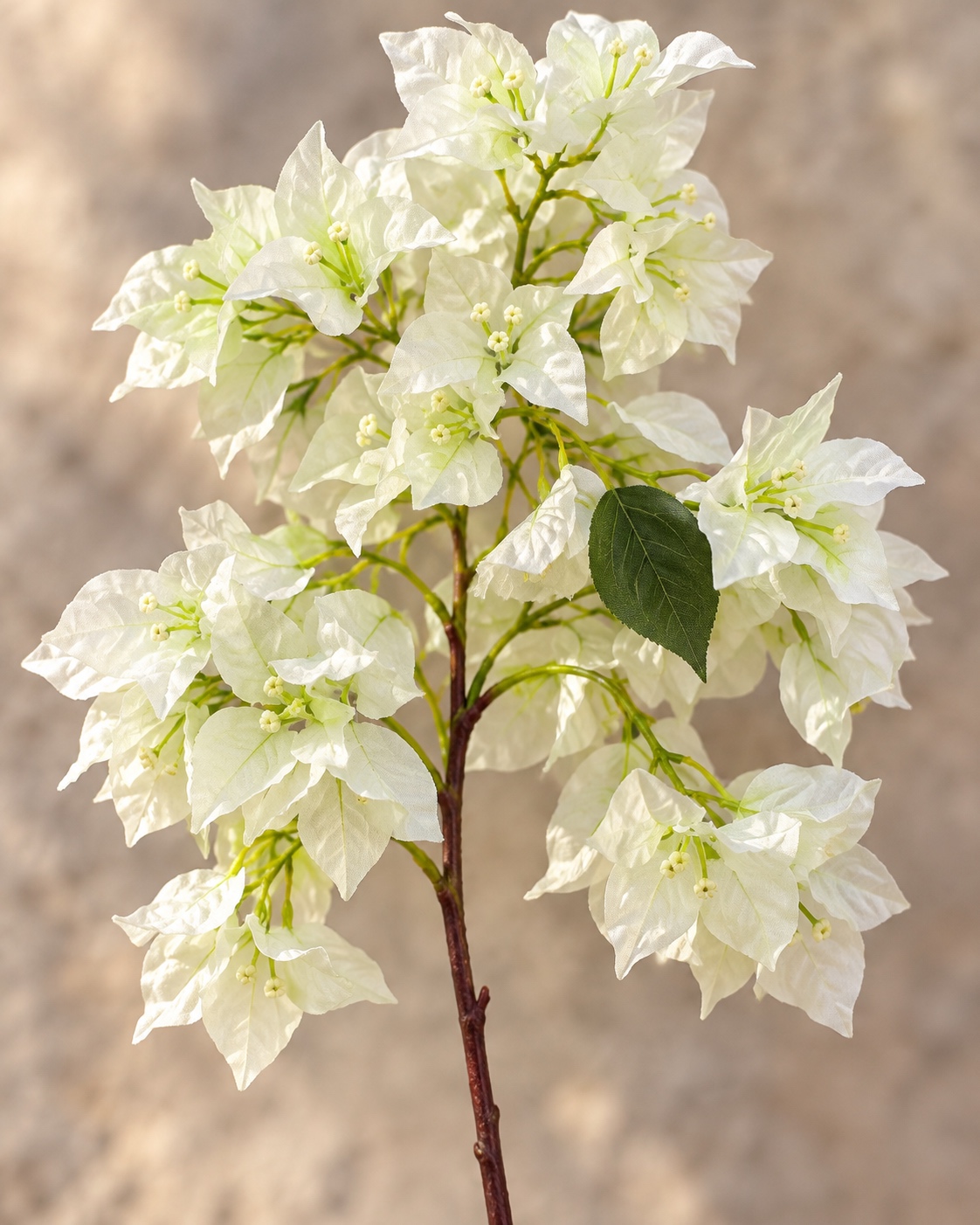 White Artificial Bougainvillea Branch 2