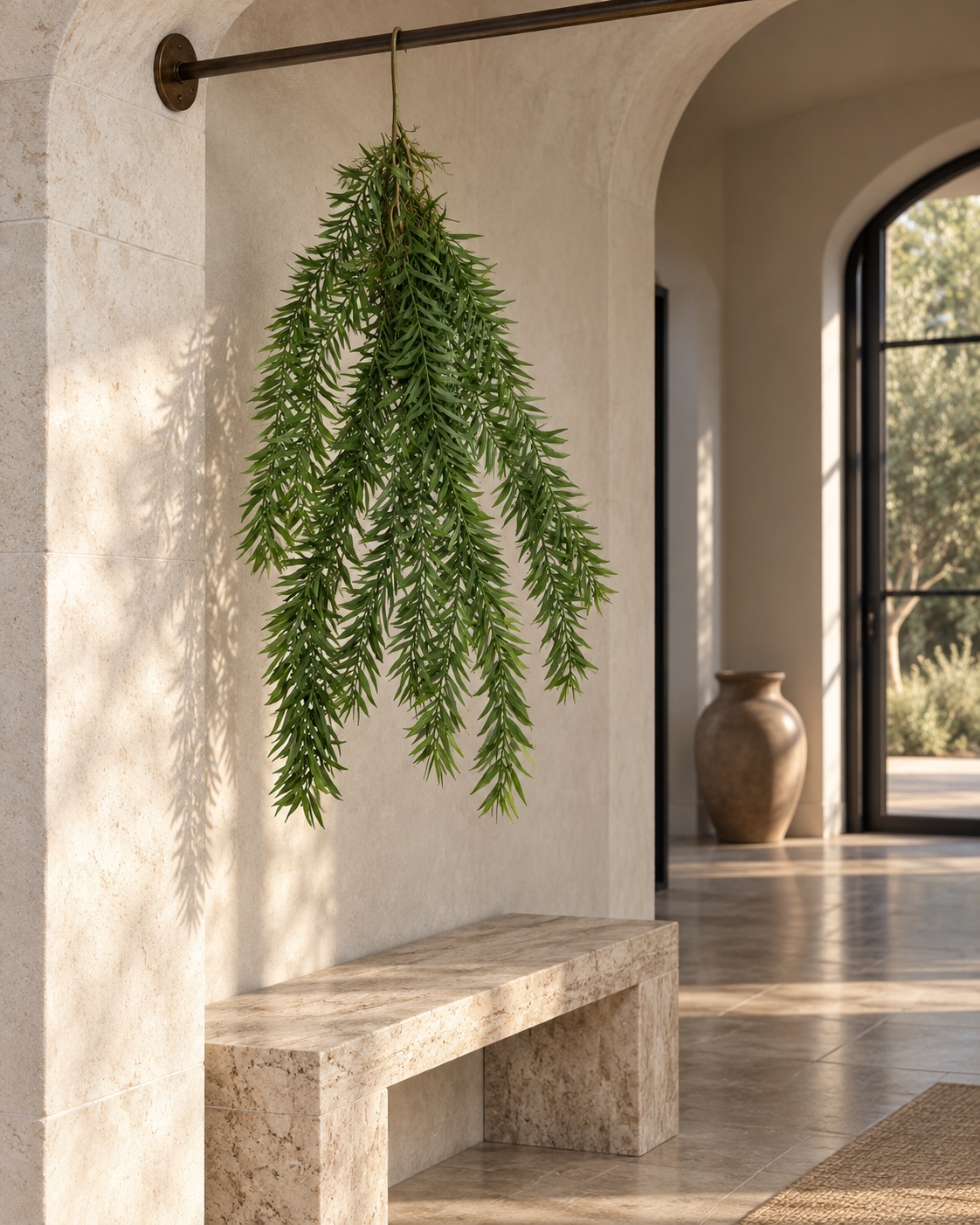 Artificial Narrow Leaf Hanging Greenery 3