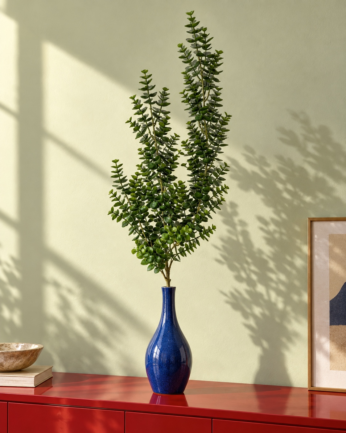 Artificial Rounded Leaf Greenery Branch 2