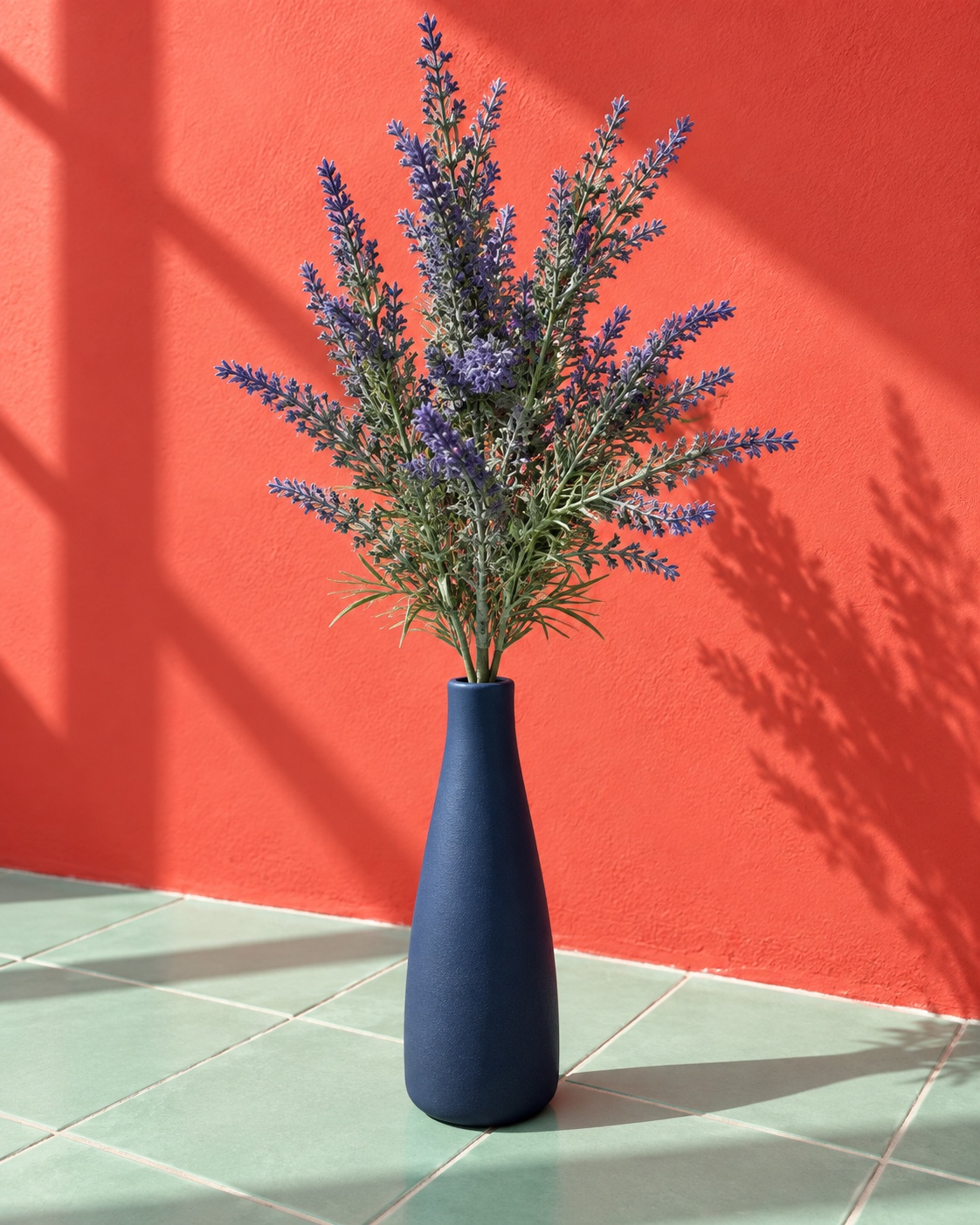 Lavender Purple Artificial Flower Branch 4