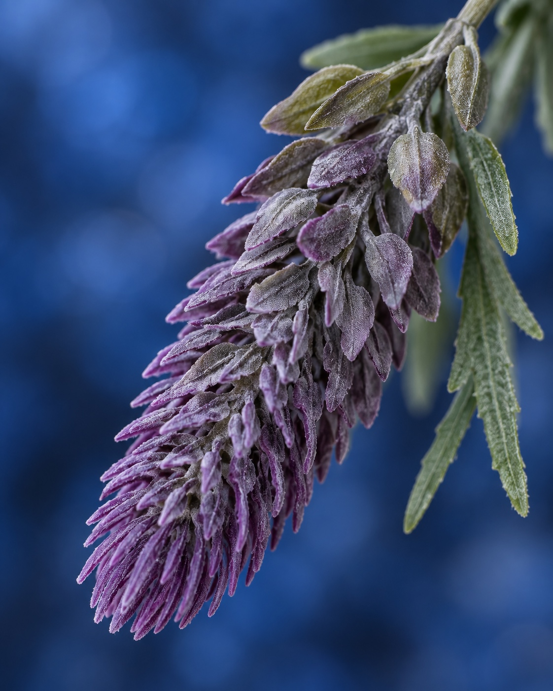 Purple Artificial Tassel Flower Branch 4