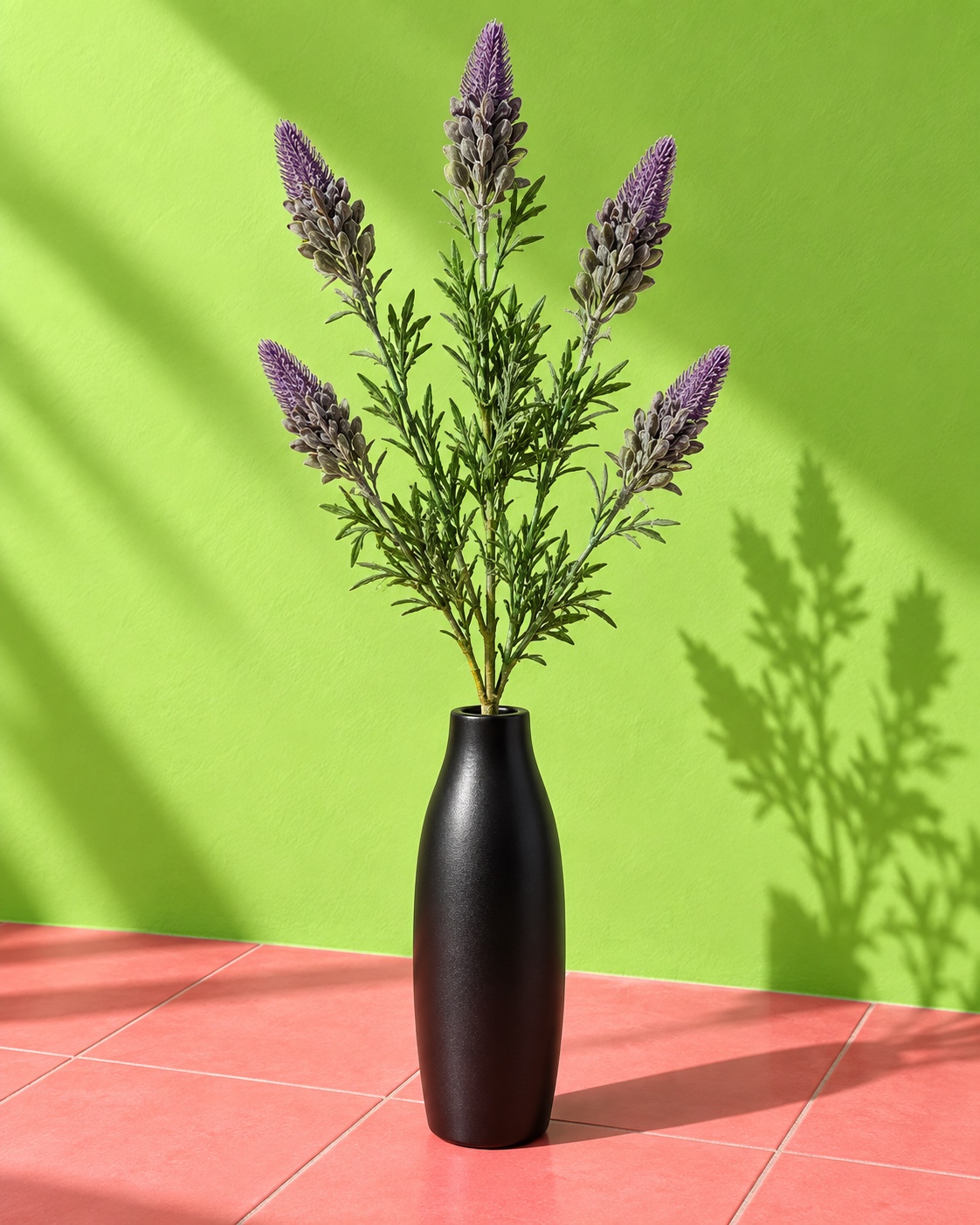 Purple Artificial Tassel Flower Branch 3