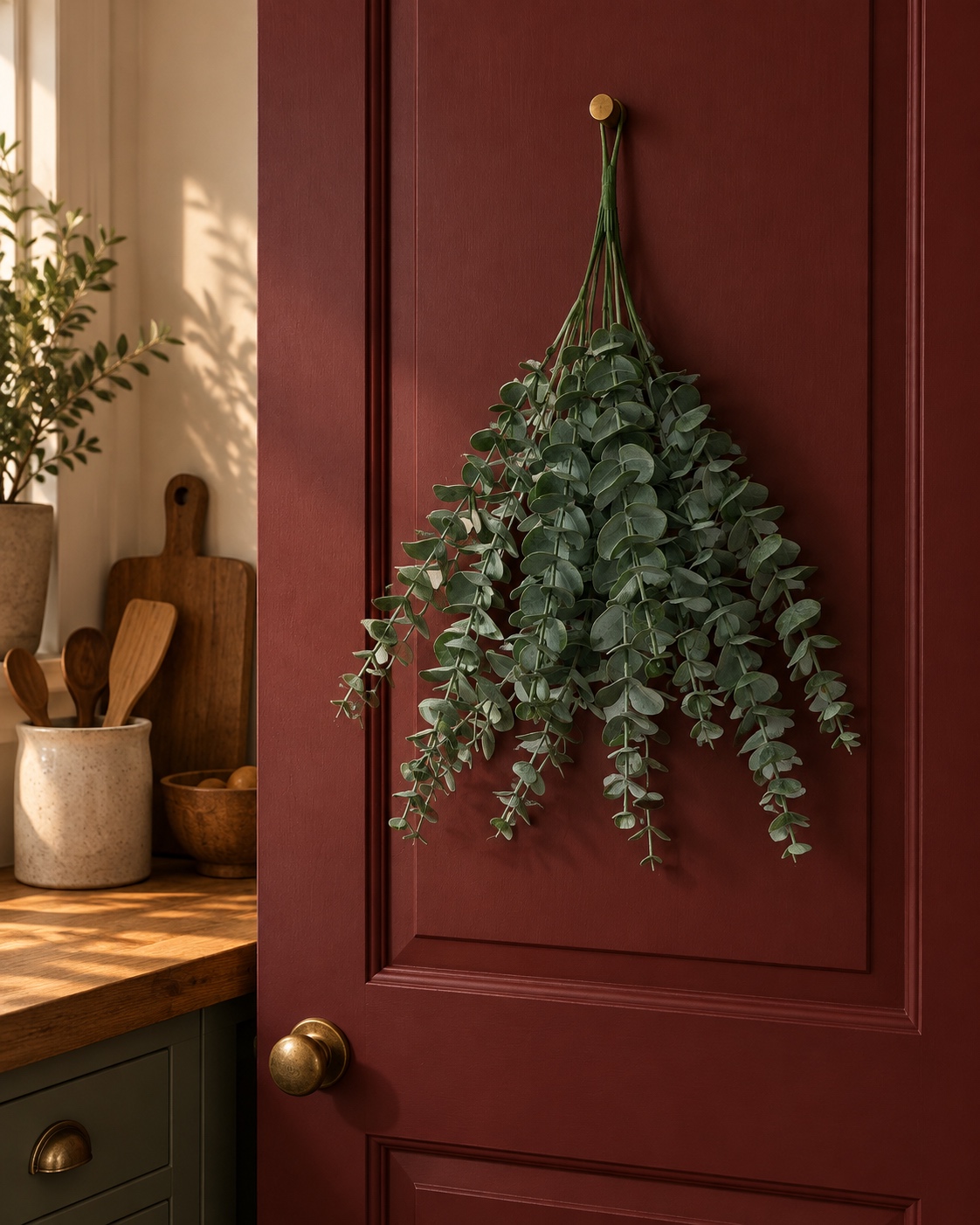 Artificial Hanging Eucalyptus Bunch 2