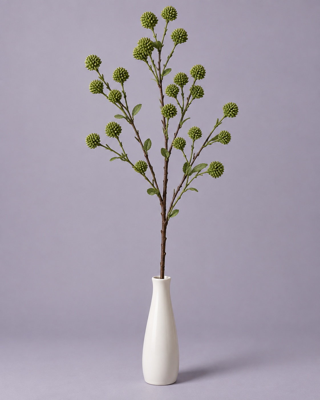 Green Artificial Cone Bud Branch 3
