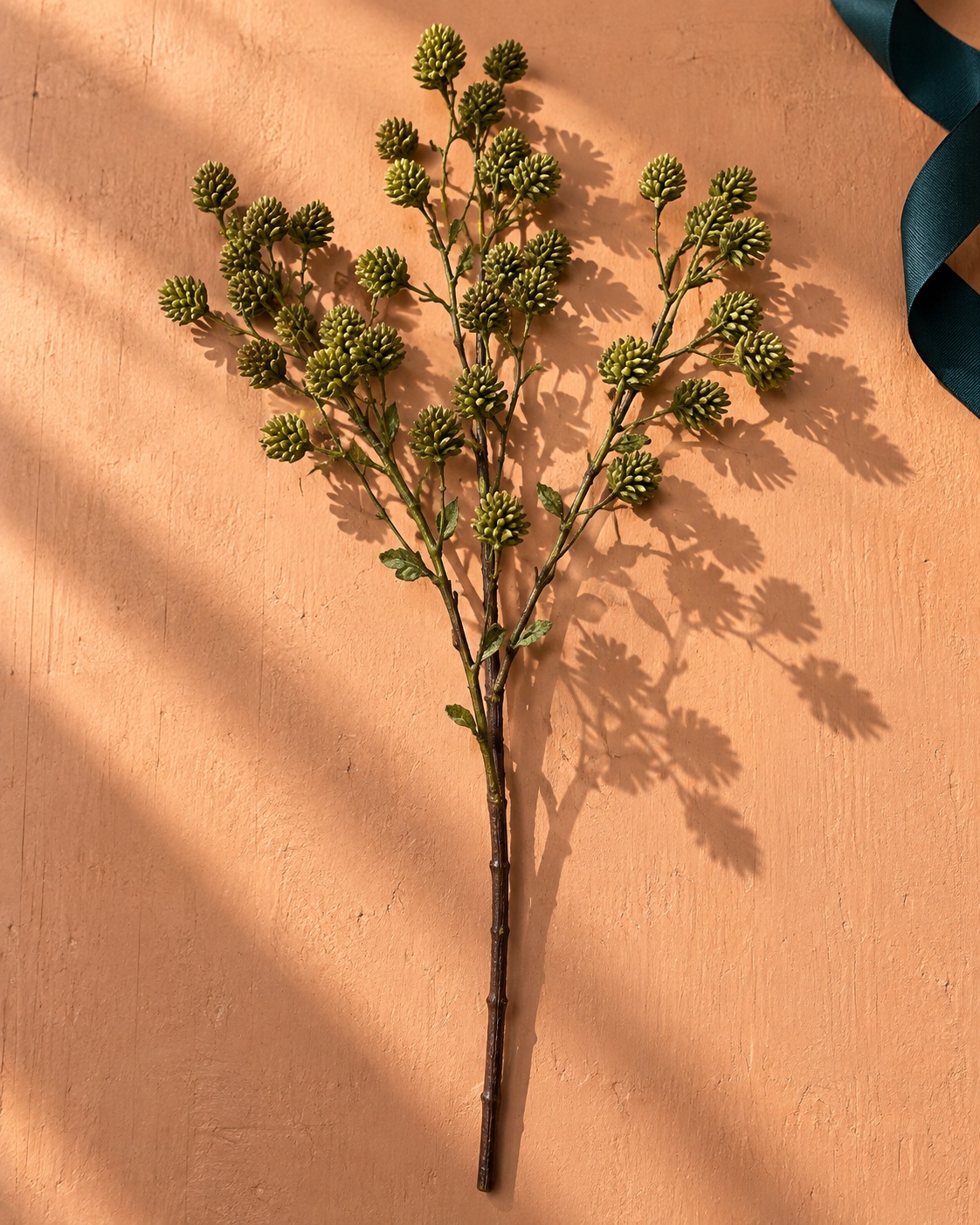 Green Artificial Cone Bud Branch 2