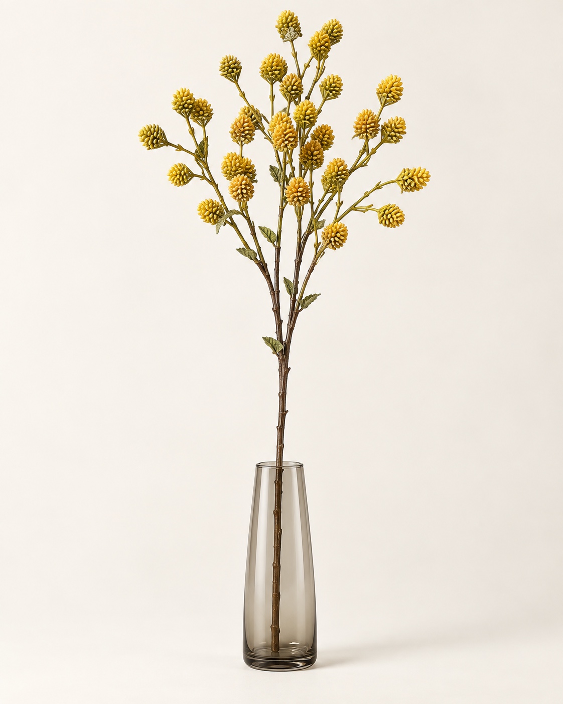 Yellow Artificial Cone Bud Branch 5