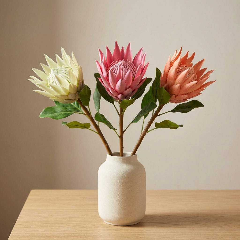 Small King Protea 3-Color ORANGE