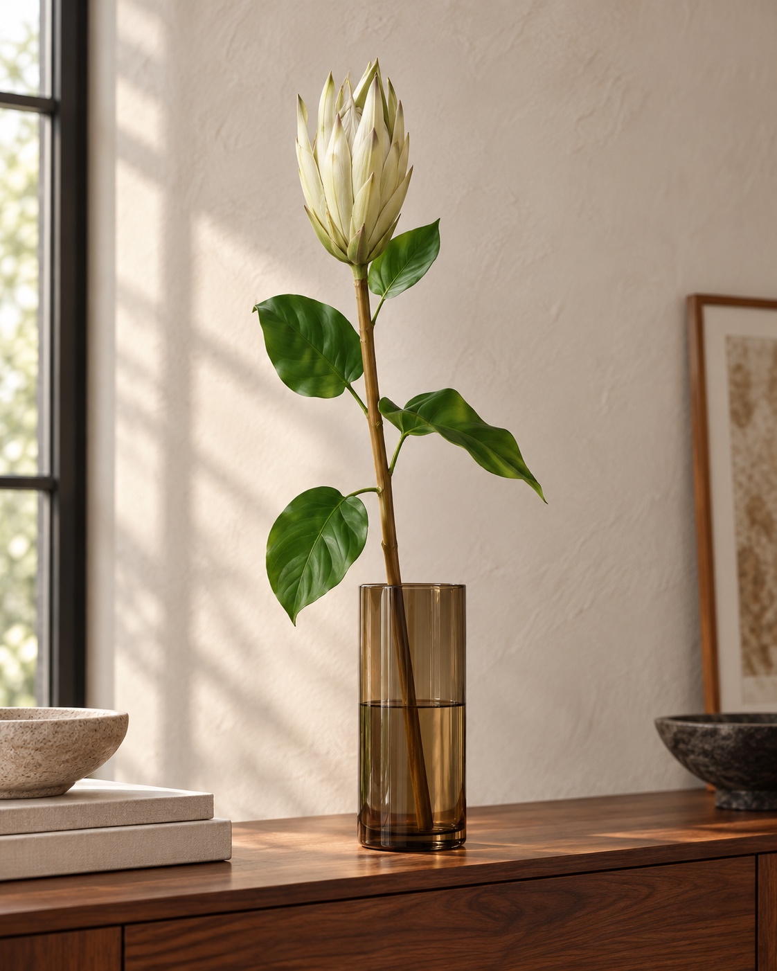 Ivory Artificial Imperial Flower Stem 3