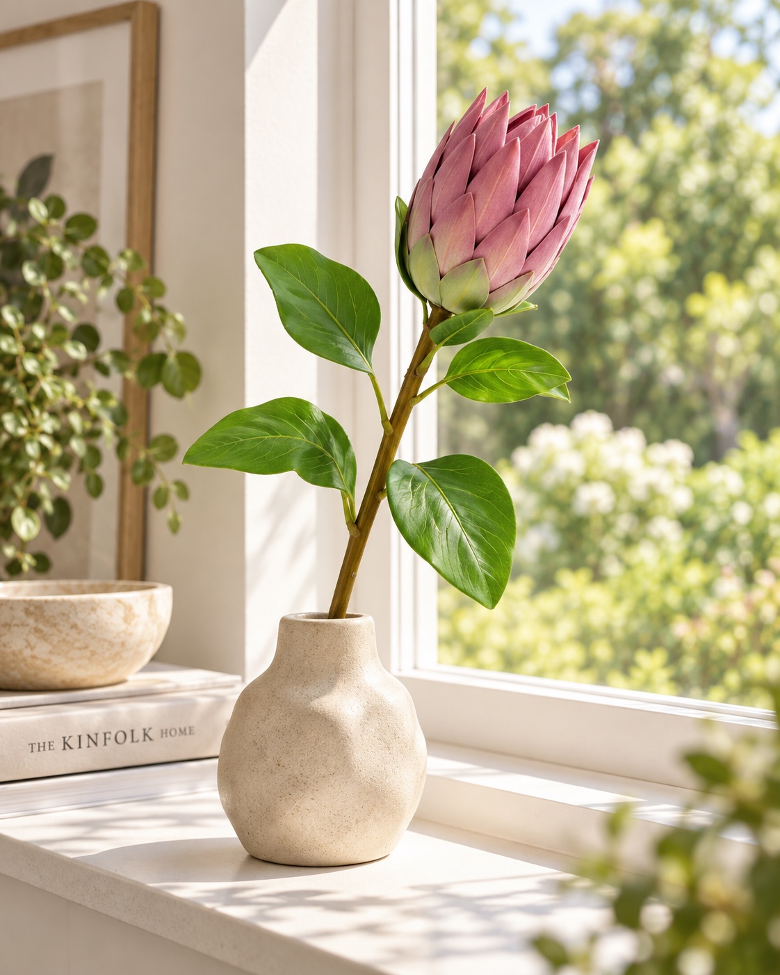 Mauve Pink Artificial Imperial Flower Stem 2