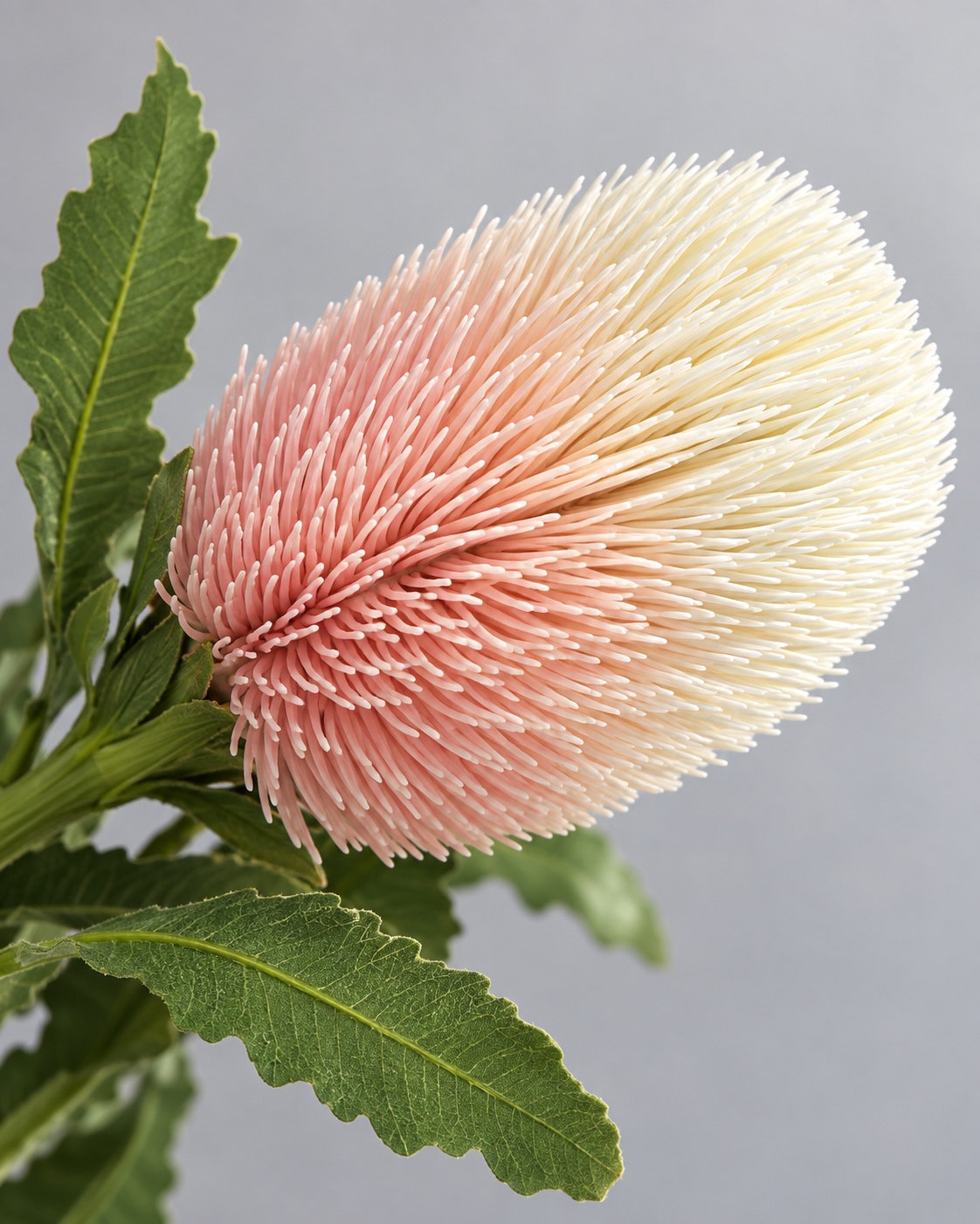 Blush Pink and Ivory Artificial Banskia Flower 2