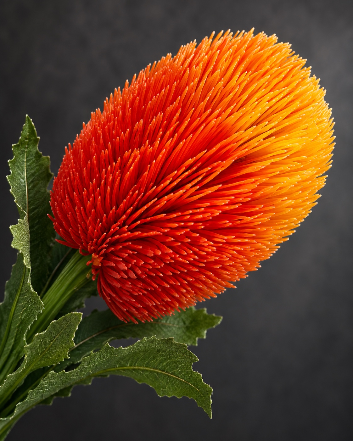 Orange Artificial Banskia Flower 5