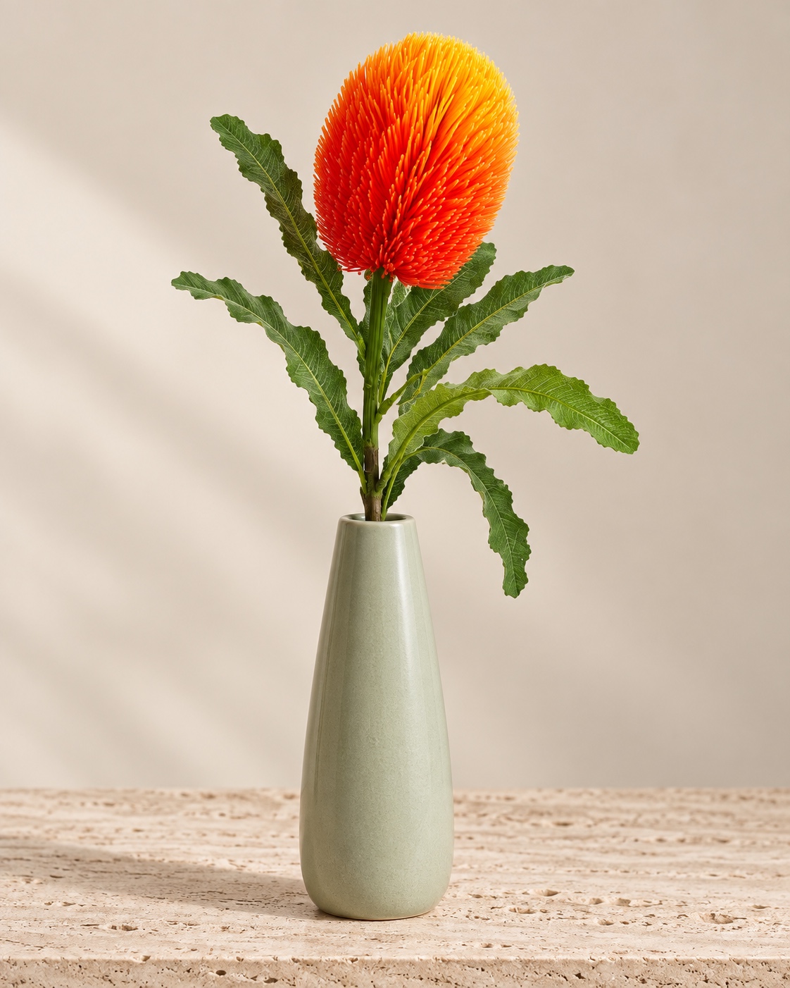 Orange Artificial Banskia Flower 3