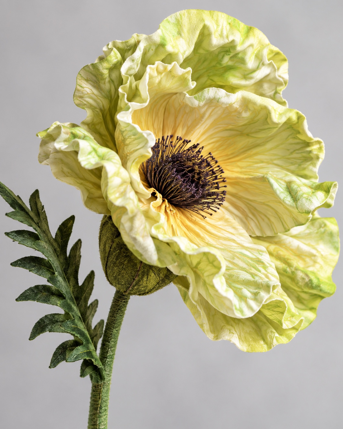 Pale Green Artificial Poppy Stem 2