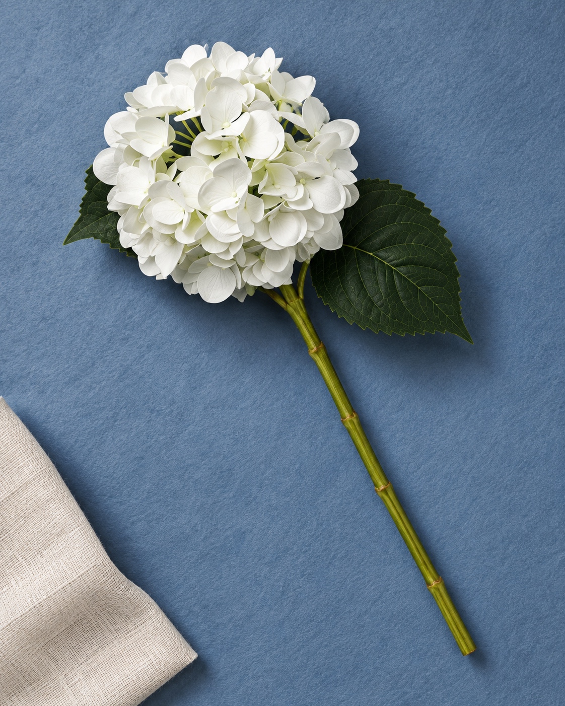 White Artificial Hydrangea Stem 3
