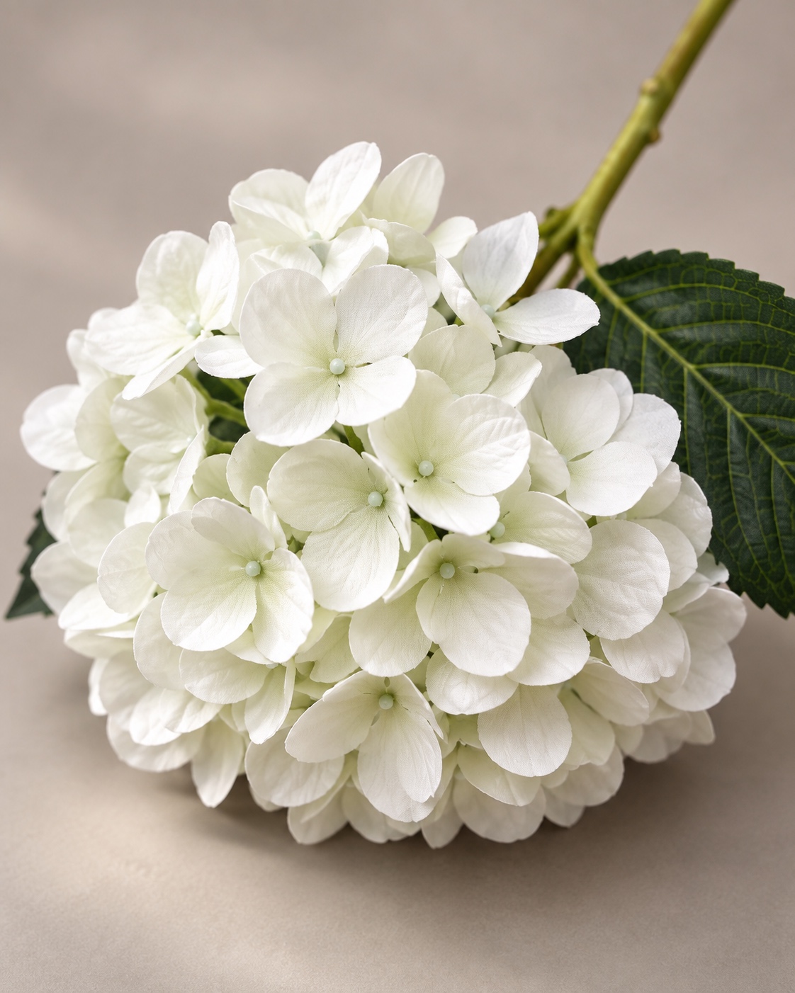 White Artificial Hydrangea Stem 2
