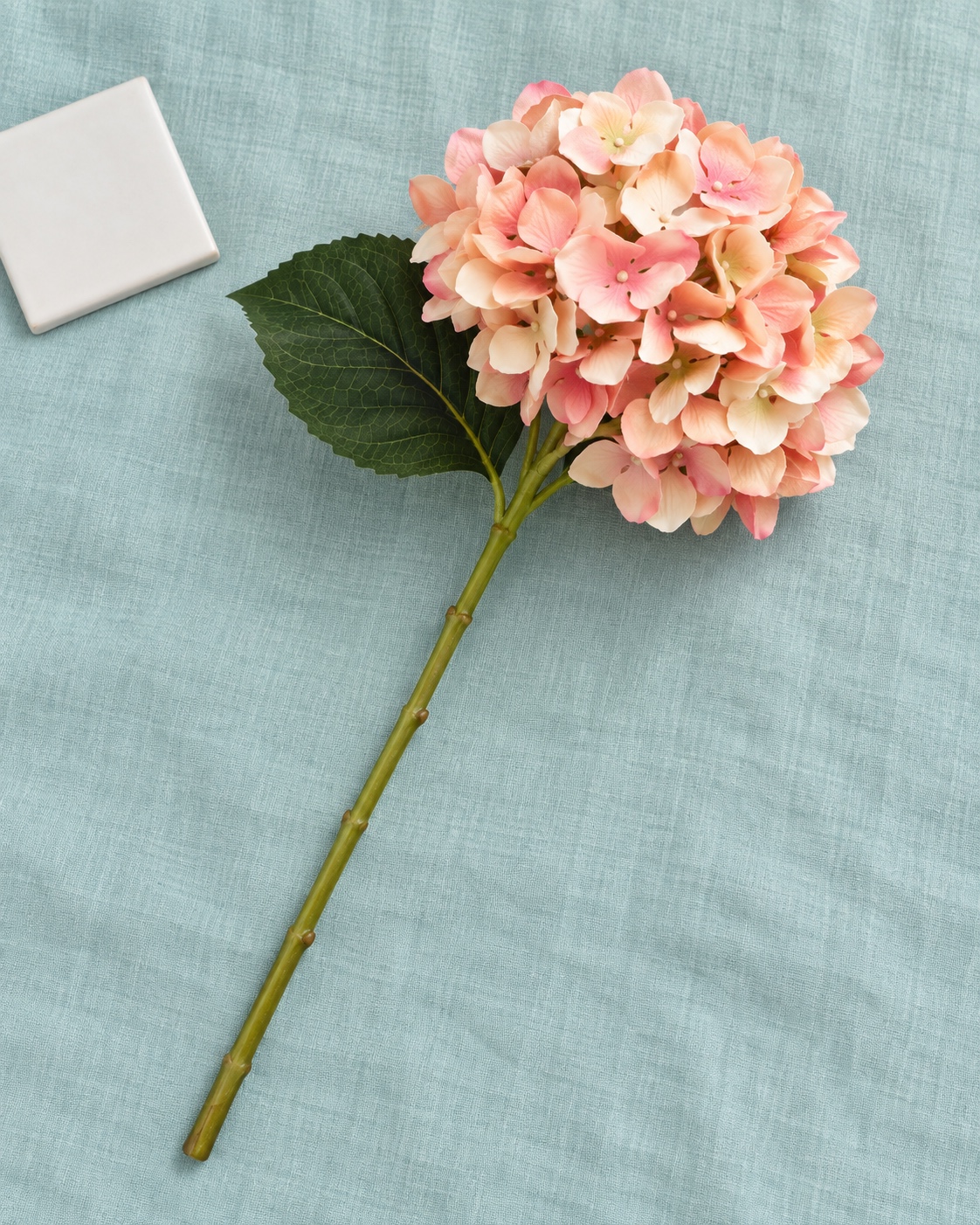 Peach Artificial Hydrangea Stem 4