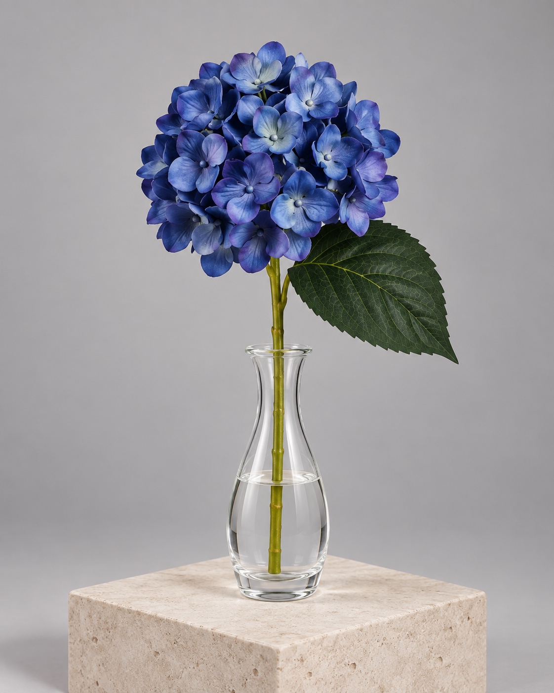 Blue Artificial Hydrangea Stem 4