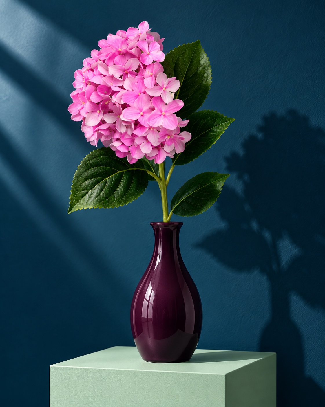 Pink Artificial Hydrangea Stem 4