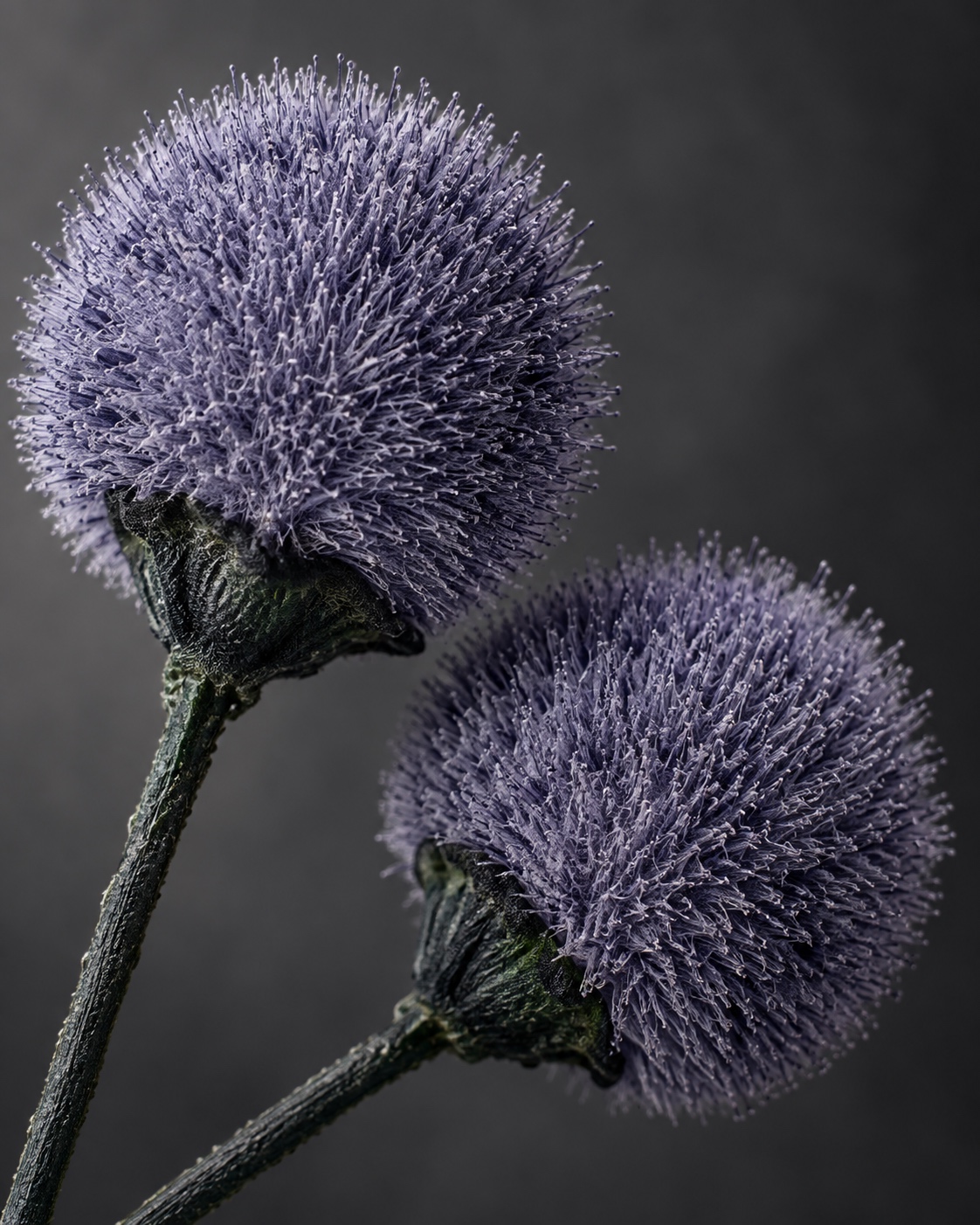 Purple Artificial Snow Lotus Ball 5