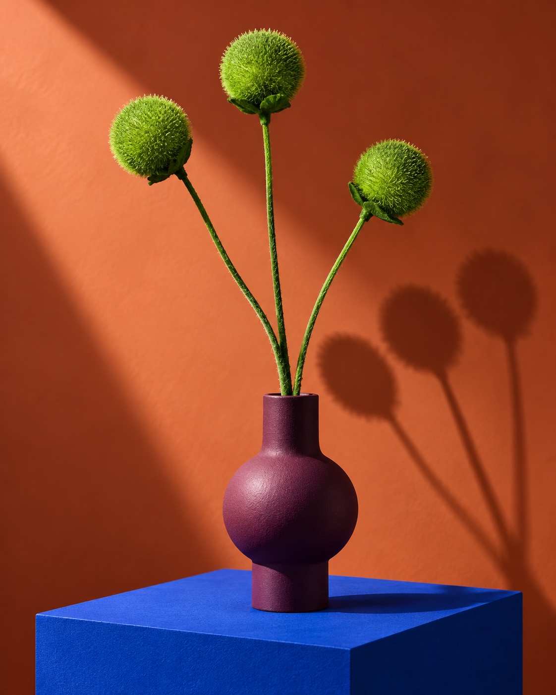 Green Artificial Snow Lotus Ball 5