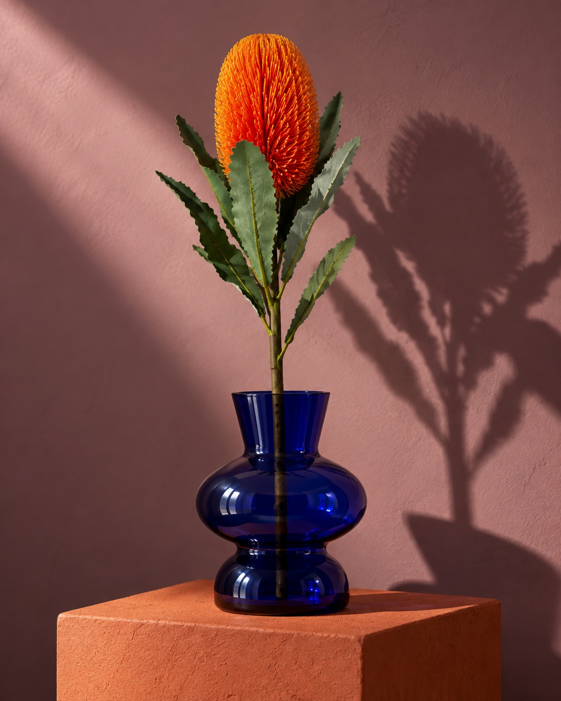 Orange Artificial Banksia Stem 5