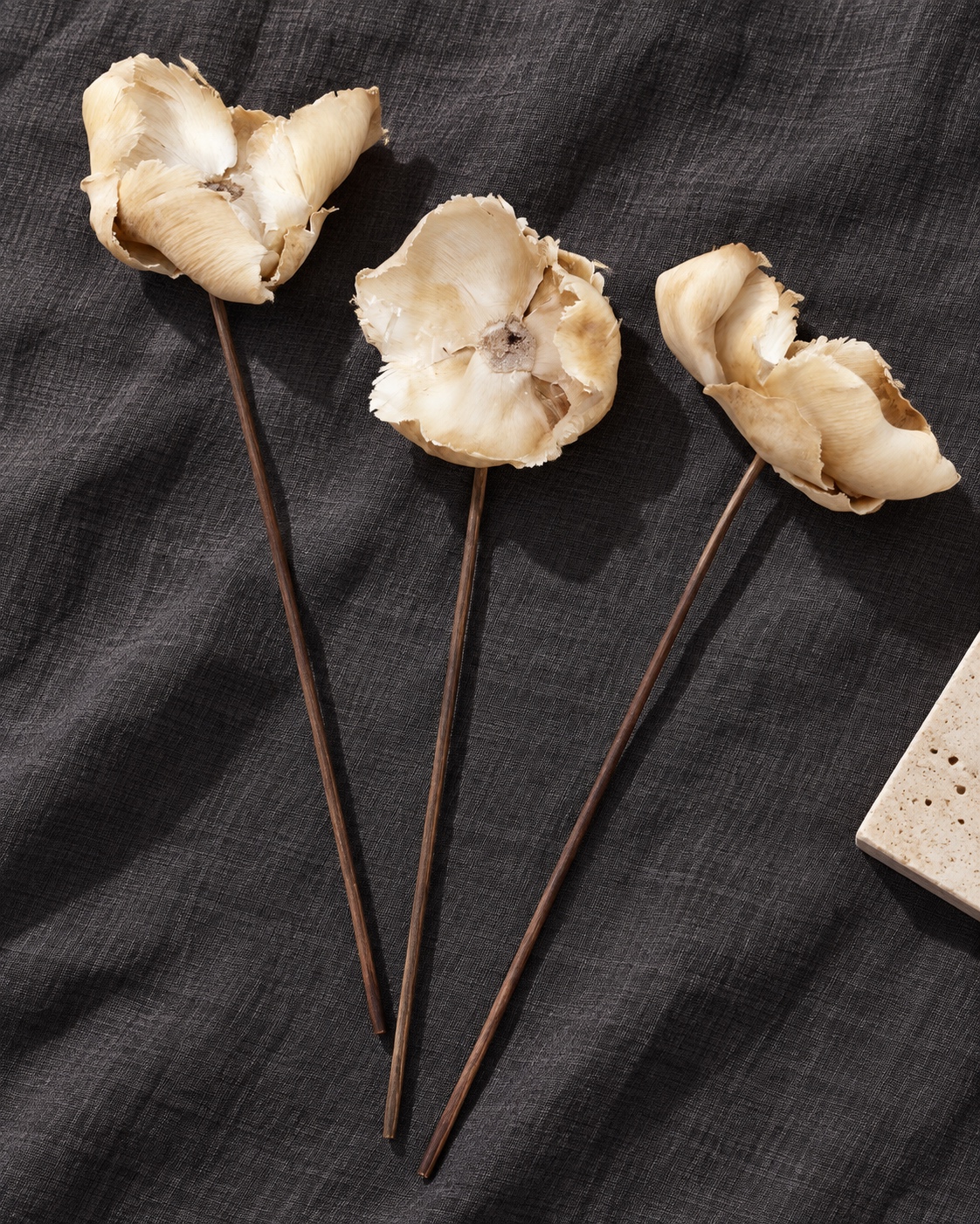 Three Piece Artificial Coconut Shell Flower Stem Set 5