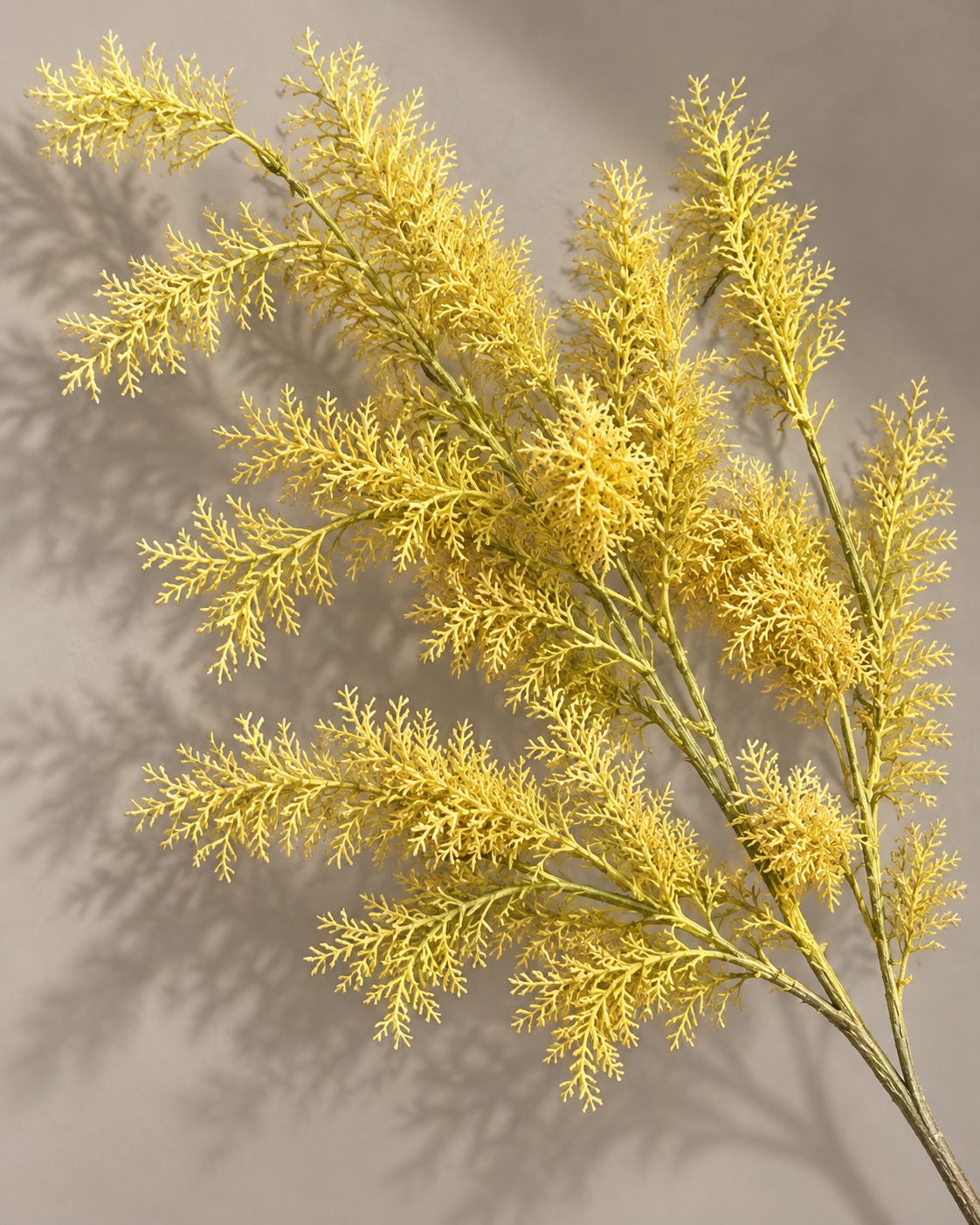 Pale Yellow Artificial Branching Foliage Spray 4