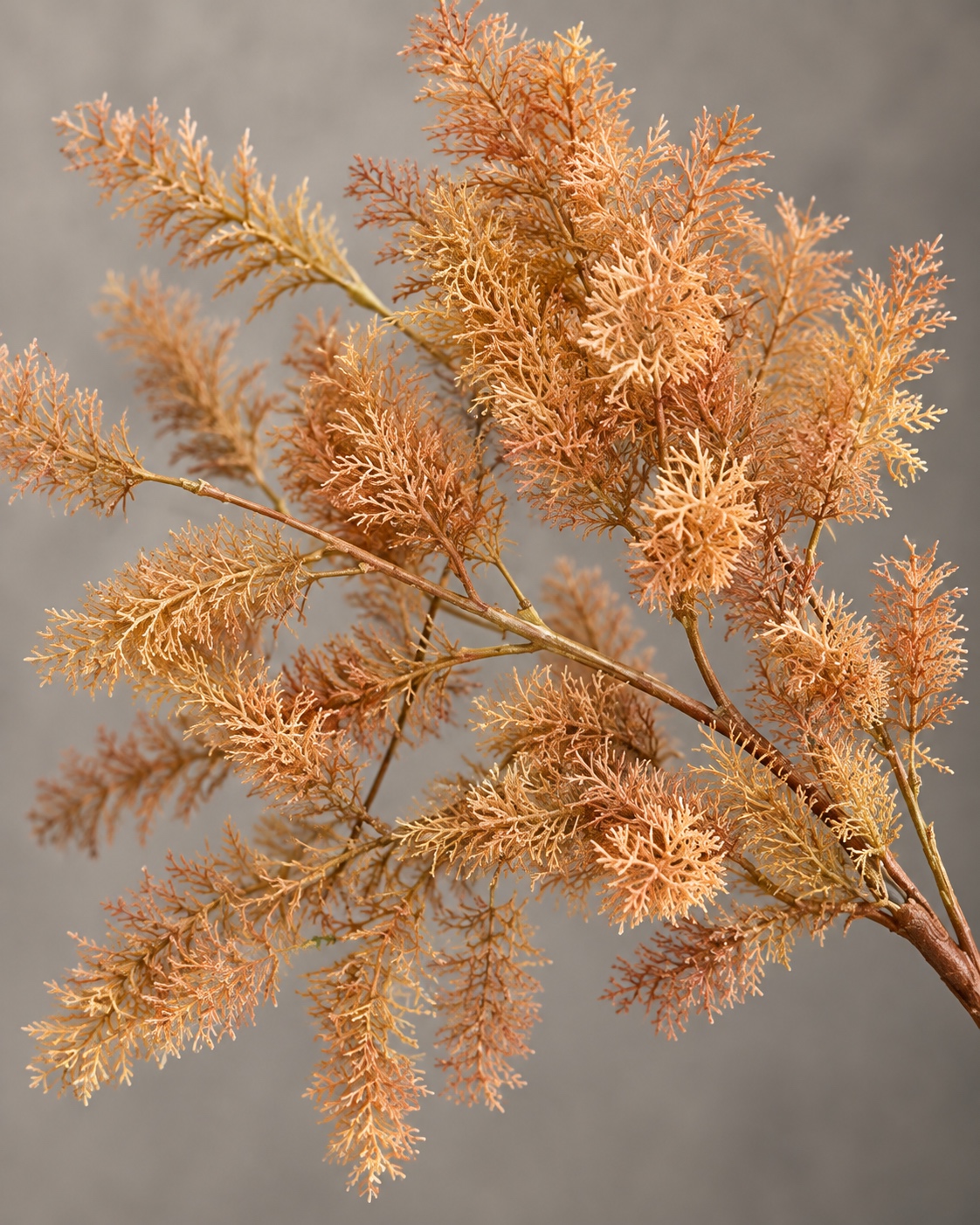 Peach Orange Artificial Branching Foliage Spray 2
