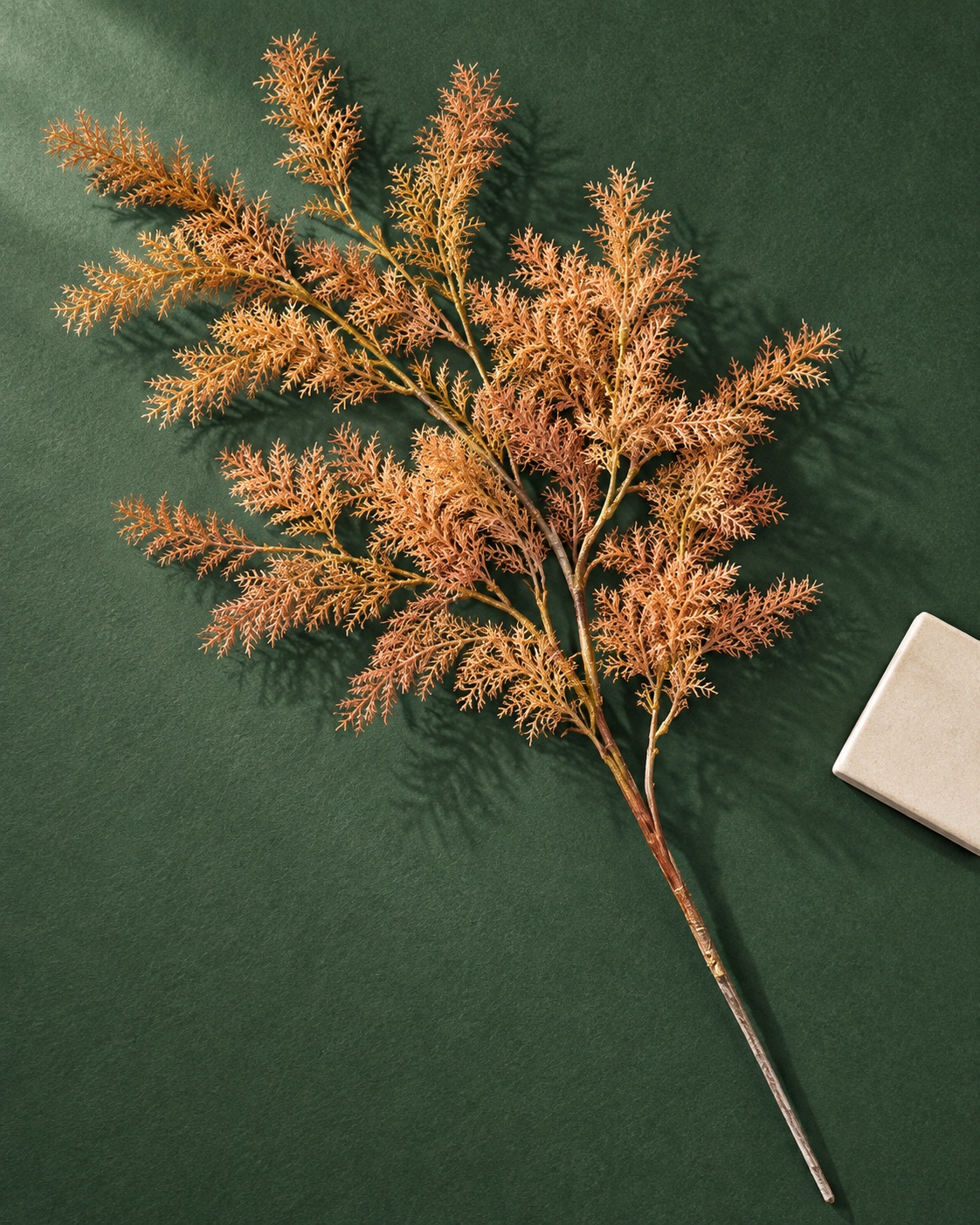 Peach Orange Artificial Branching Foliage Spray 4
