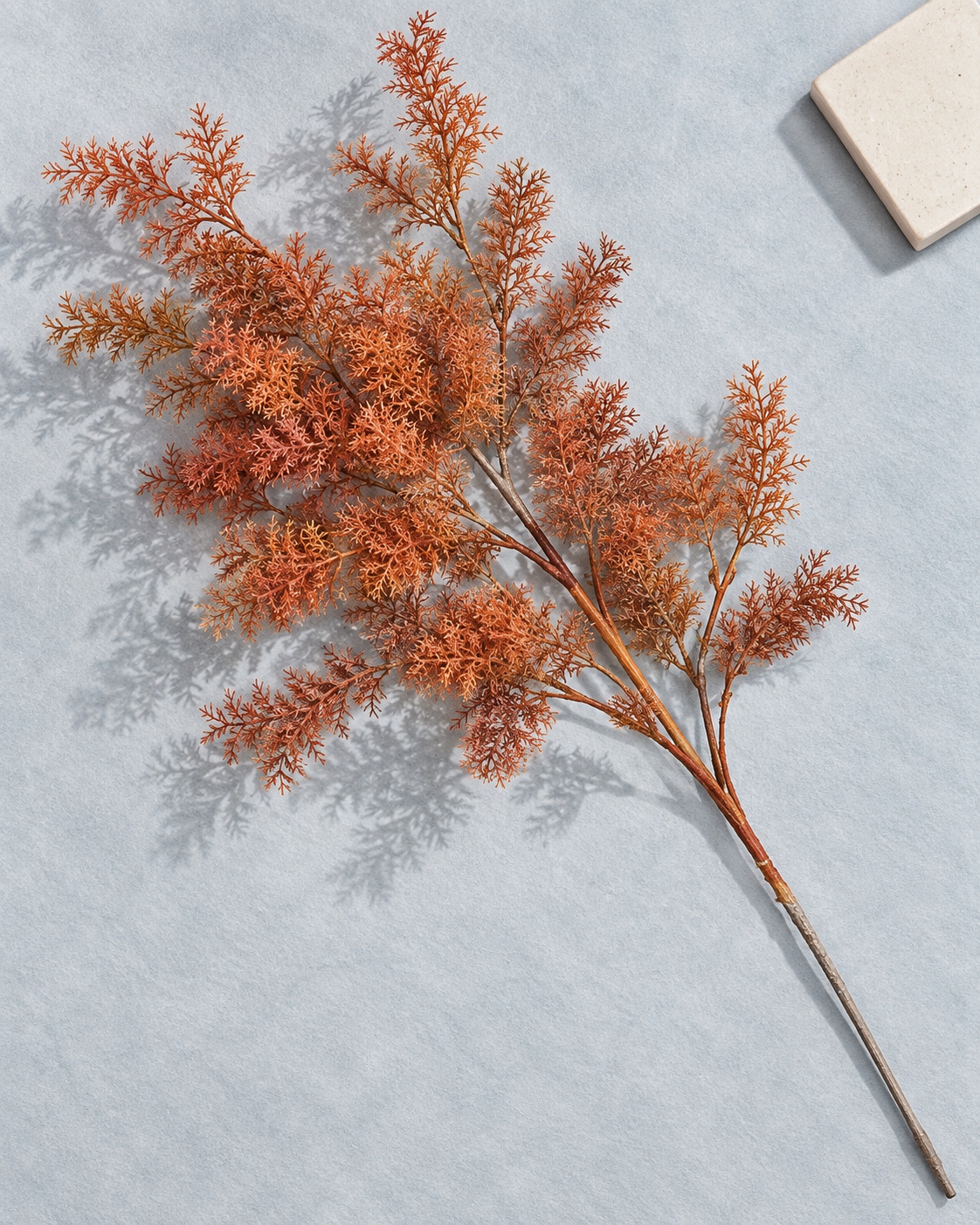 Deep Orange Artificial Branching Foliage Spray 5