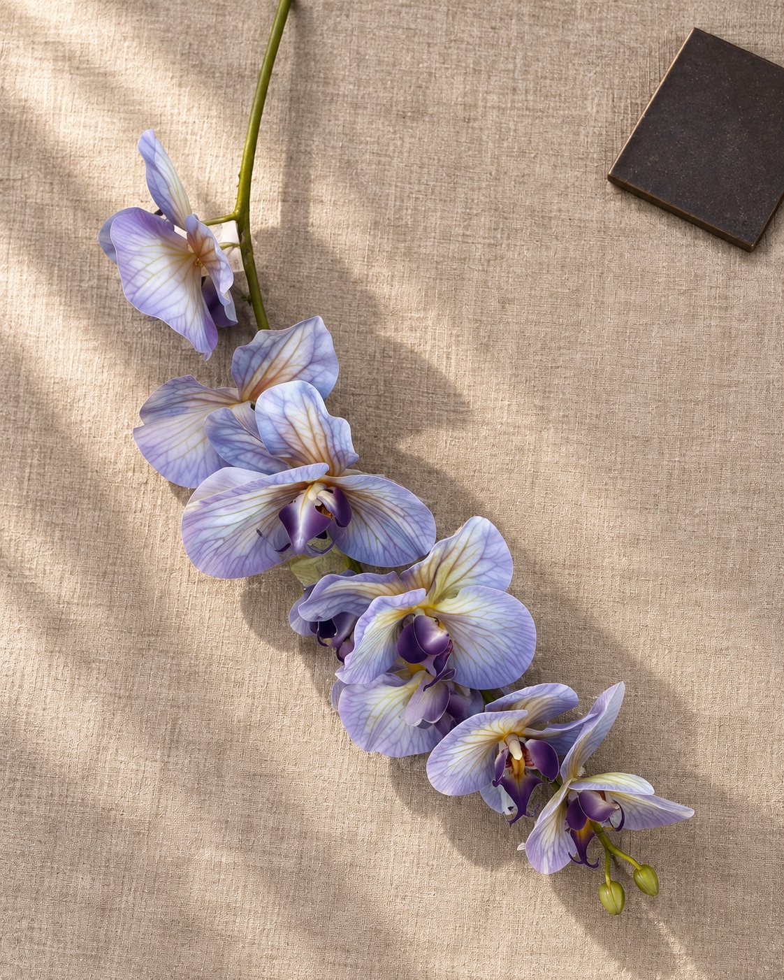 Lavender Purple Artificial Phalaenopsis Orchid Spray 2