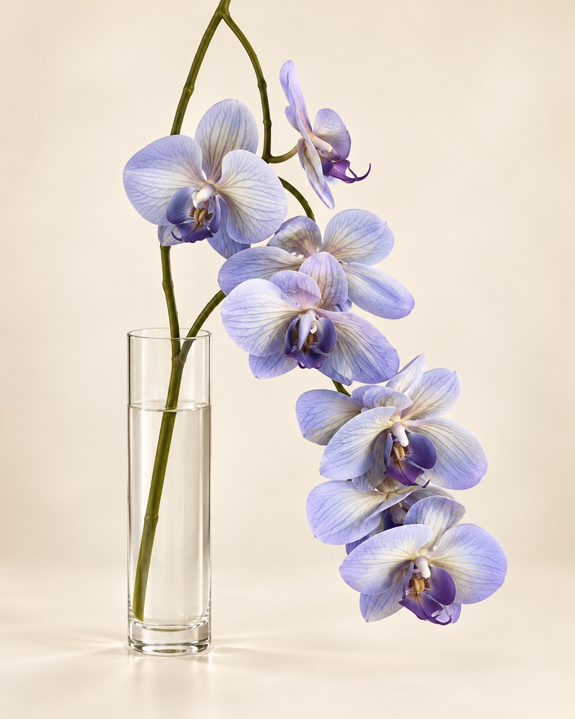 Lavender Purple Artificial Phalaenopsis Orchid Spray 3