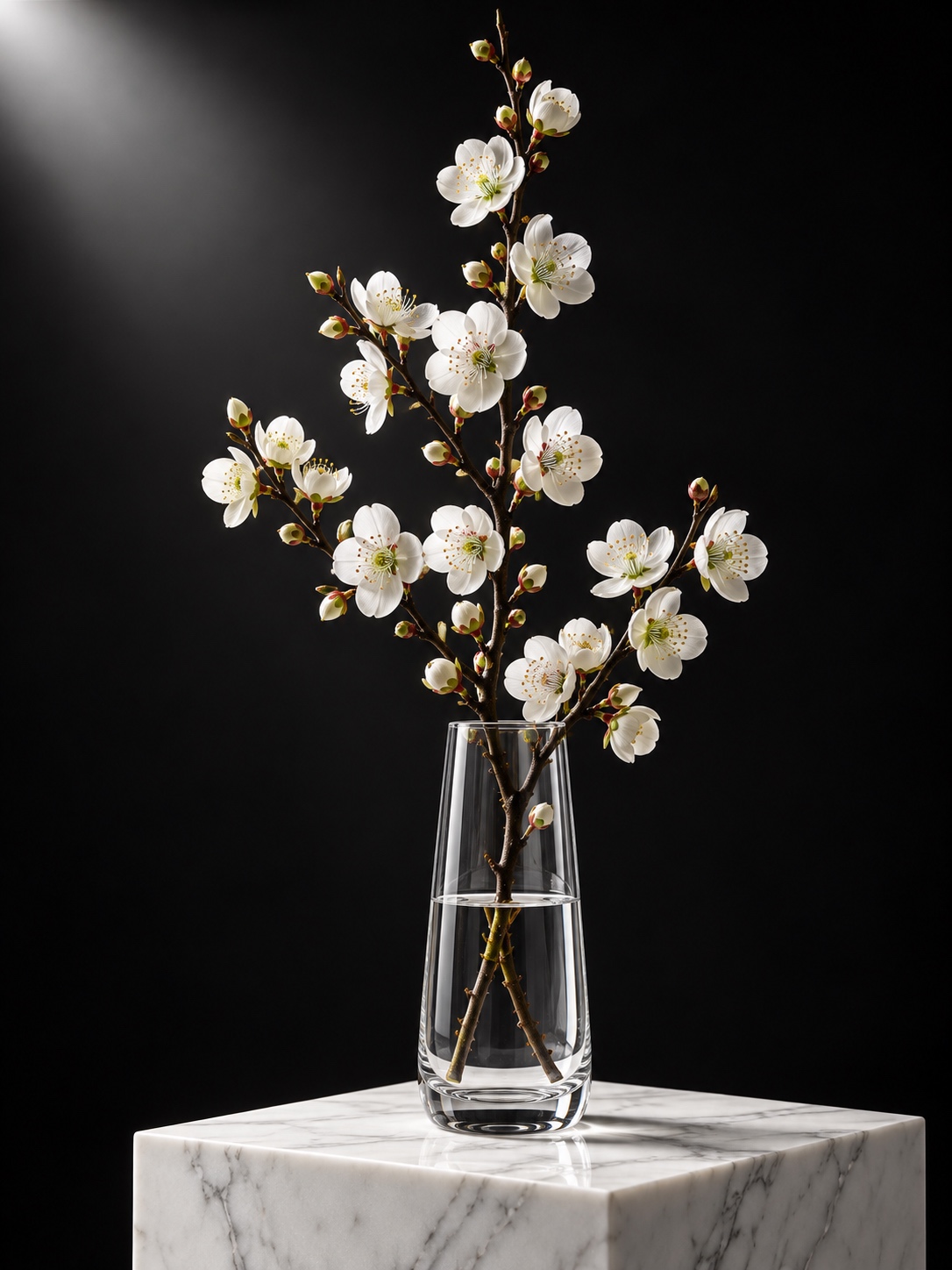 White Artificial Plum Blossom Branch 2