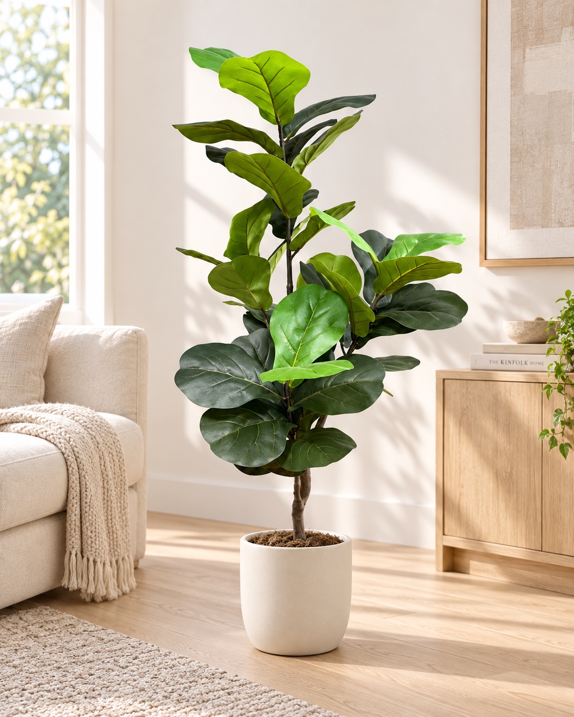 Artificial Fiddle Leaf Fig Tree for Indoor Décor 4