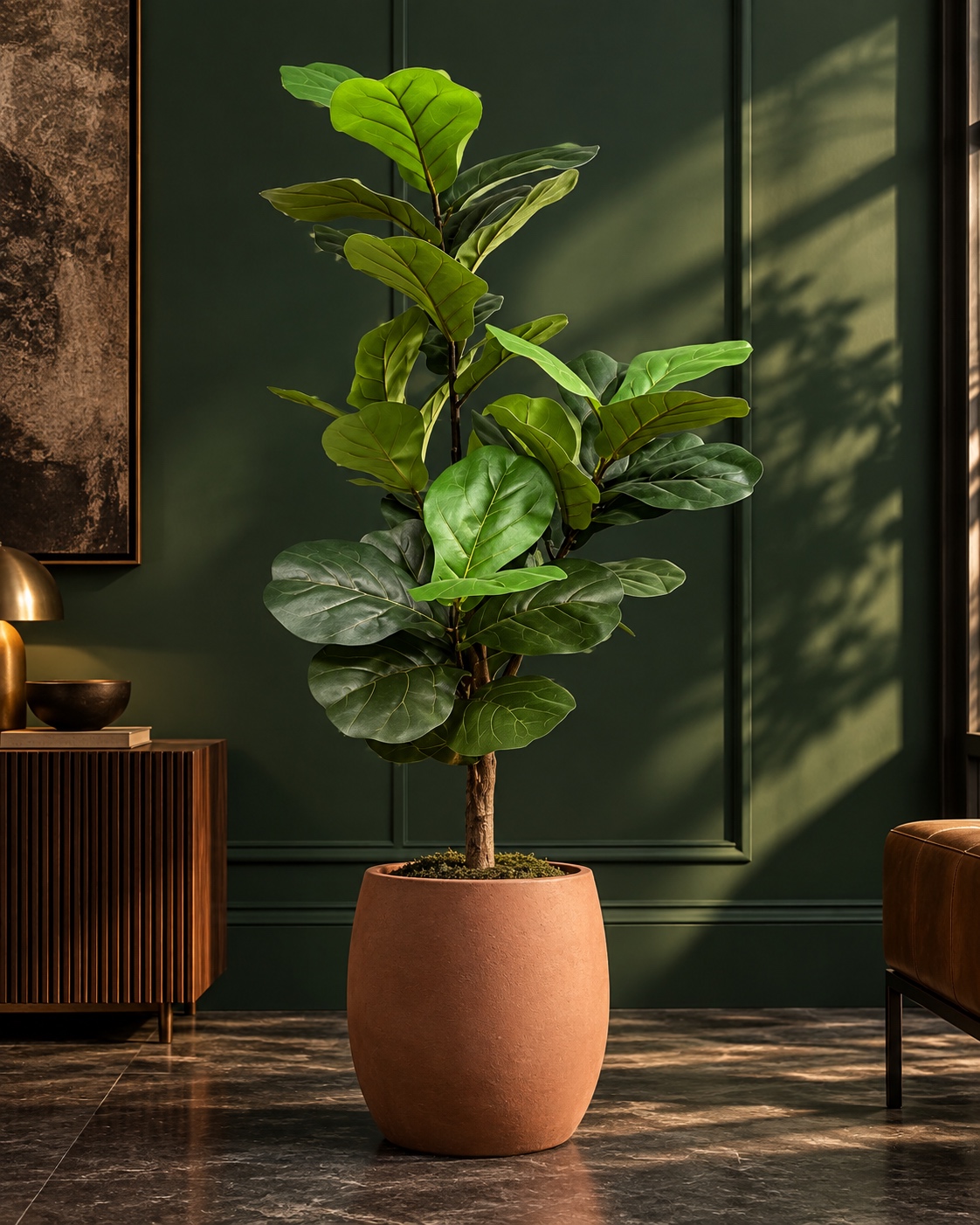 Artificial Fiddle Leaf Fig Tree for Indoor Décor 3