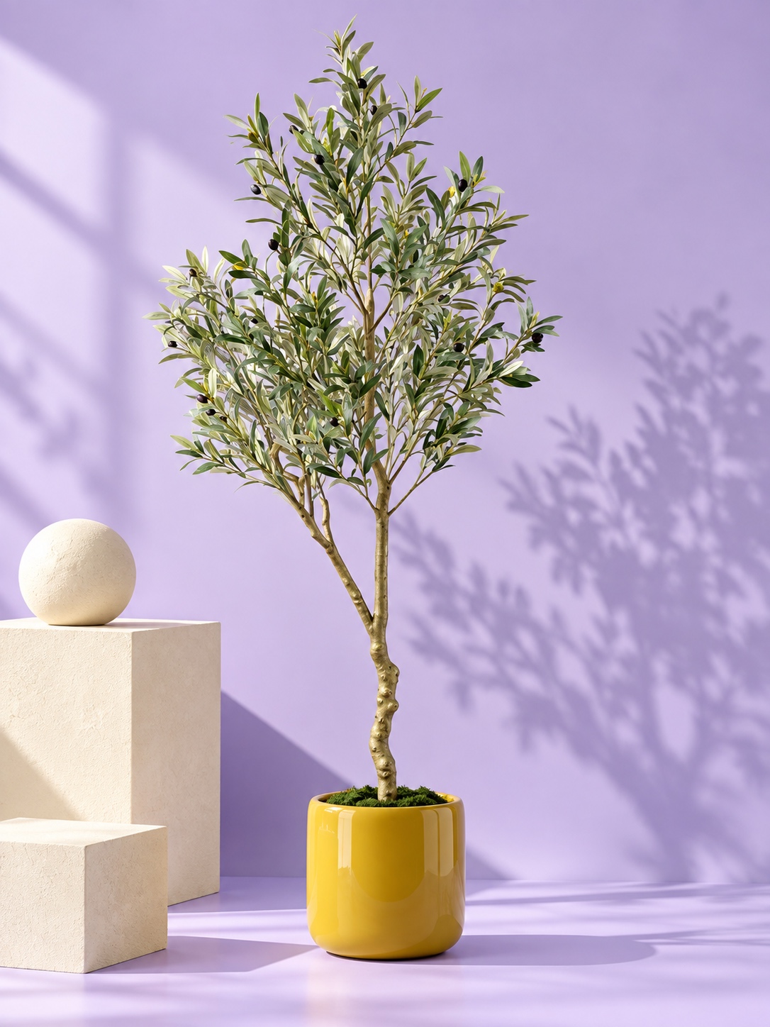 Artificial Olive Tree with Silvery Green Leaves, 1.8 m 5