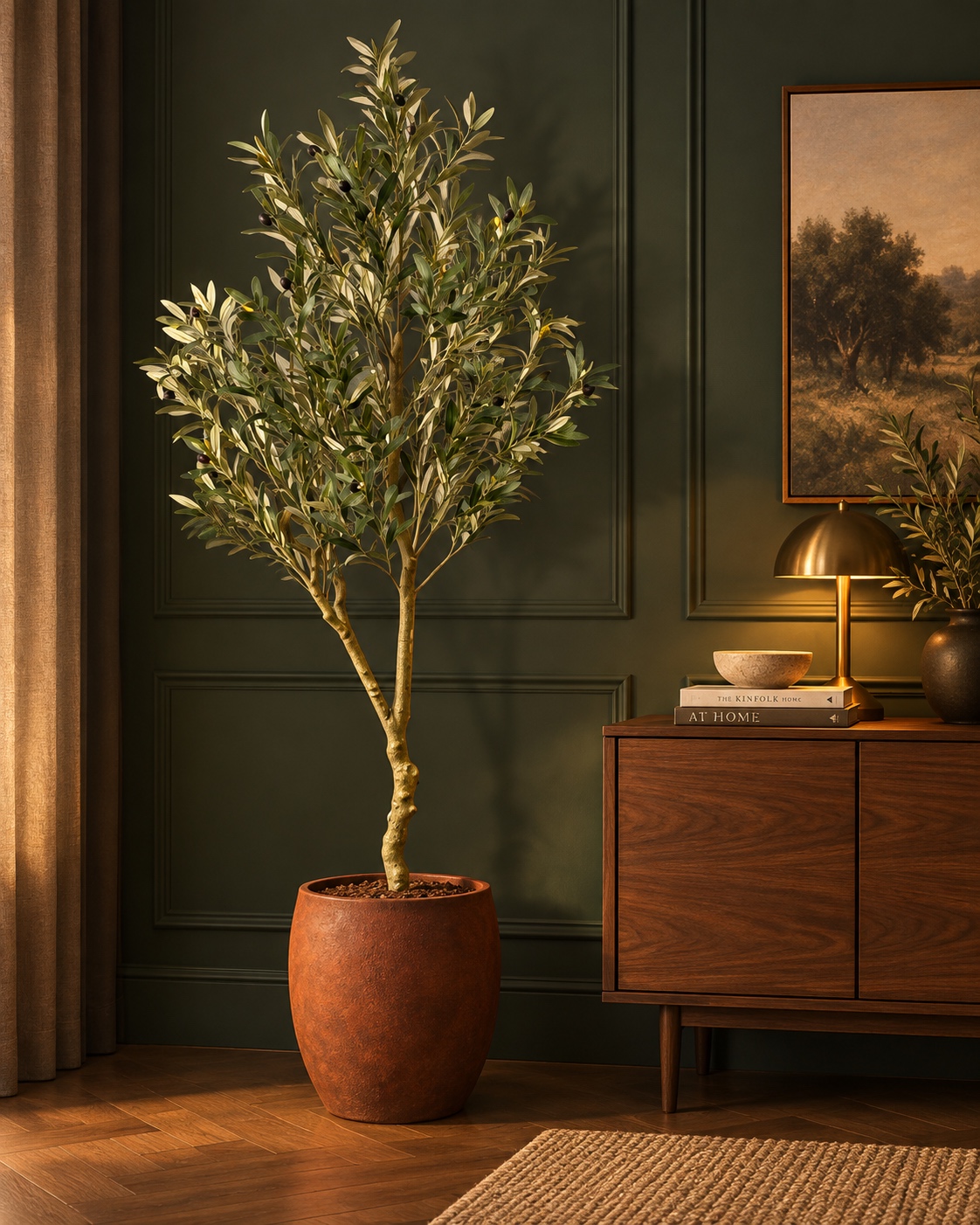Artificial Olive Tree with Silvery Green Leaves, 1.8 m 4