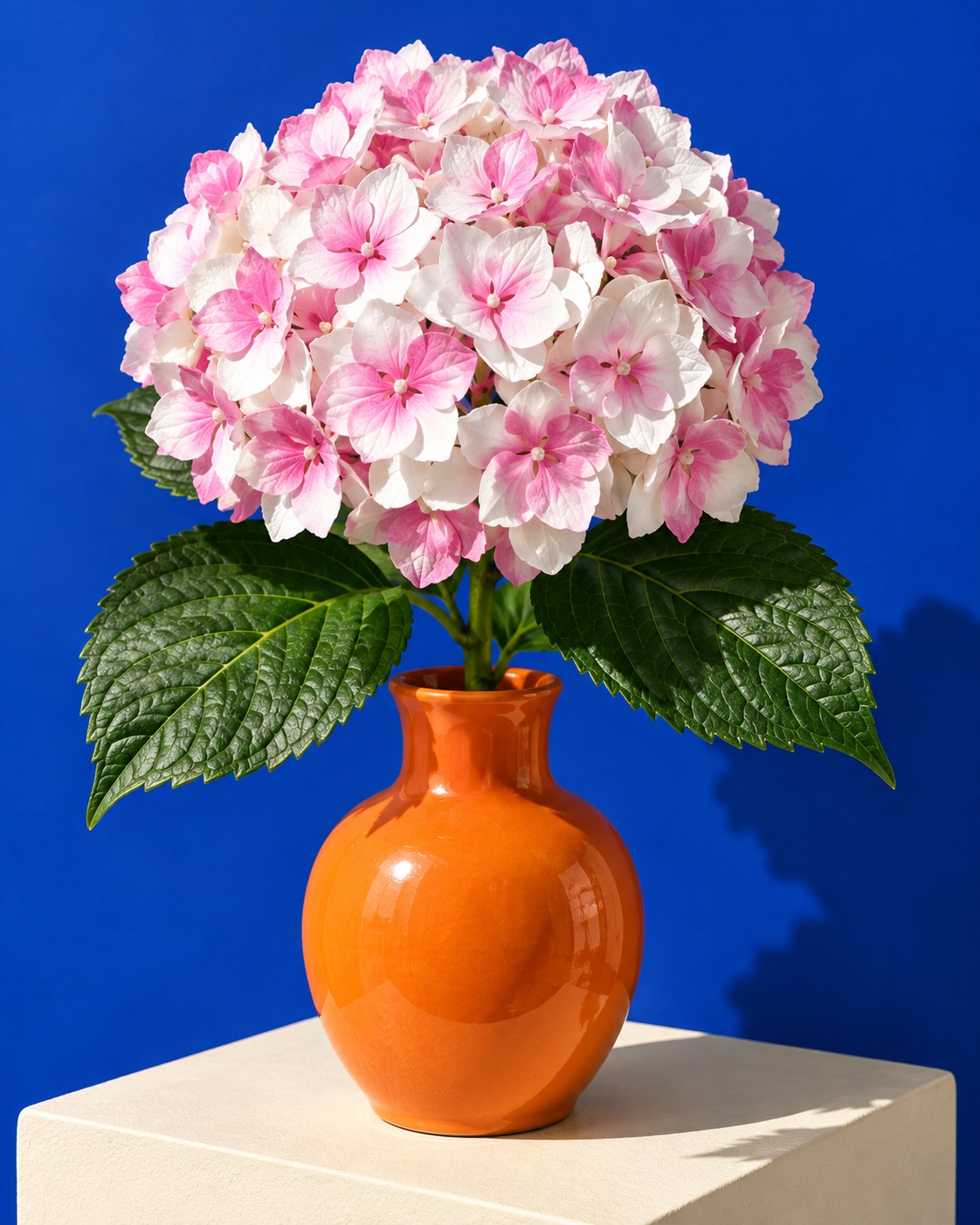 Light Pink Artificial Hydrangea Stem 2