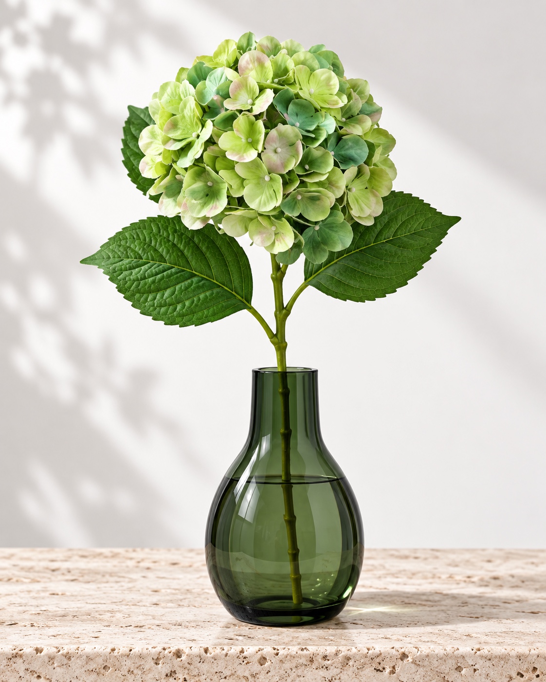 Green Artificial Hydrangea Stem 3