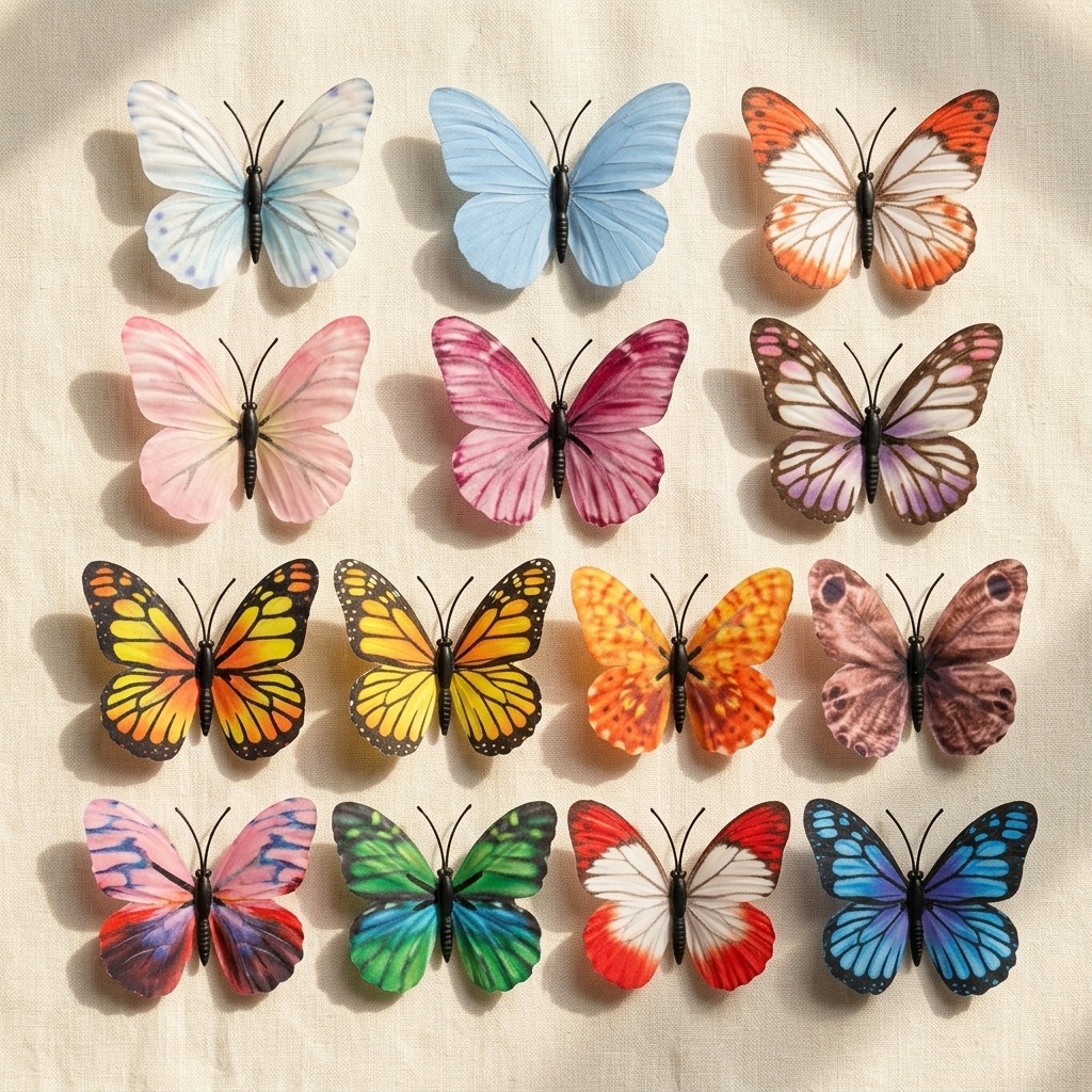Butterfly Flower 4-Color ICE BLUE