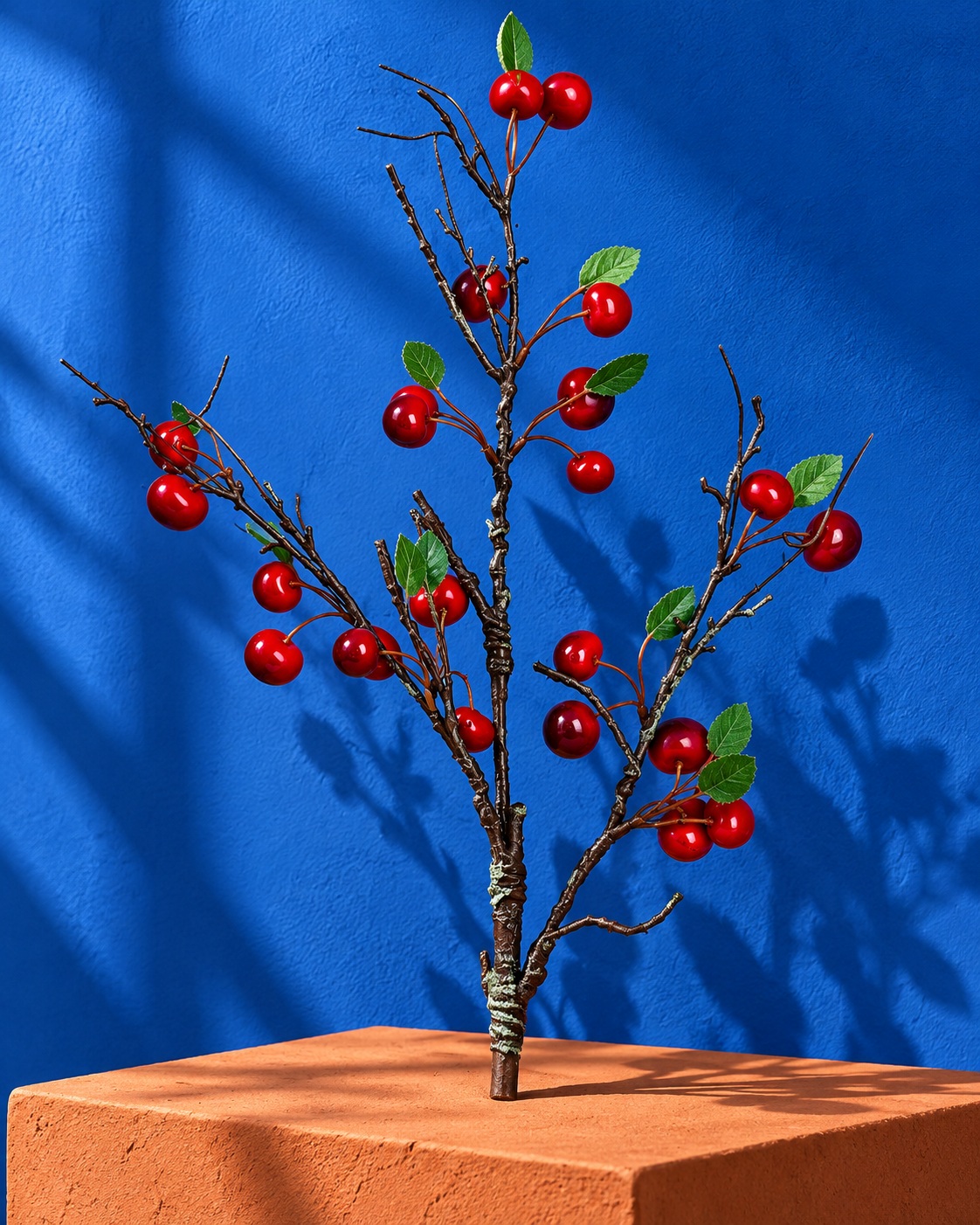 Artificial Red Berry Branch 3