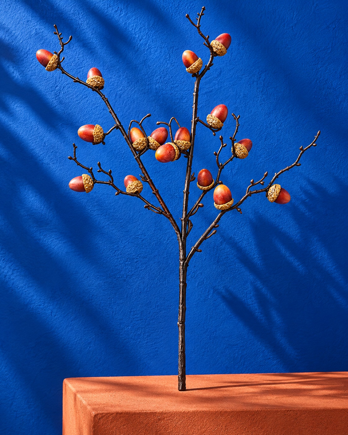 Artificial Autumn Acorn Branch 5