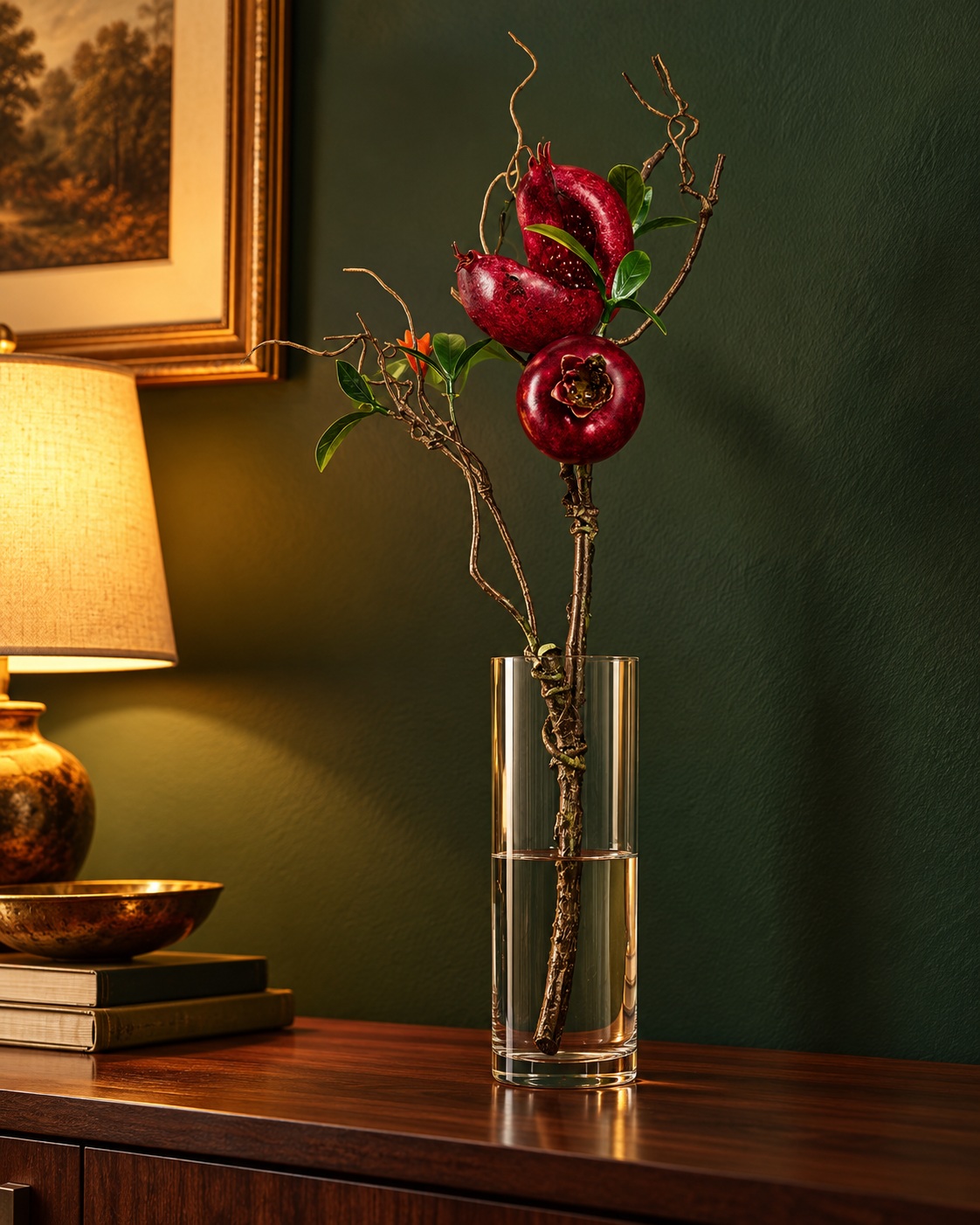 Artificial Pomegranate Branch 5