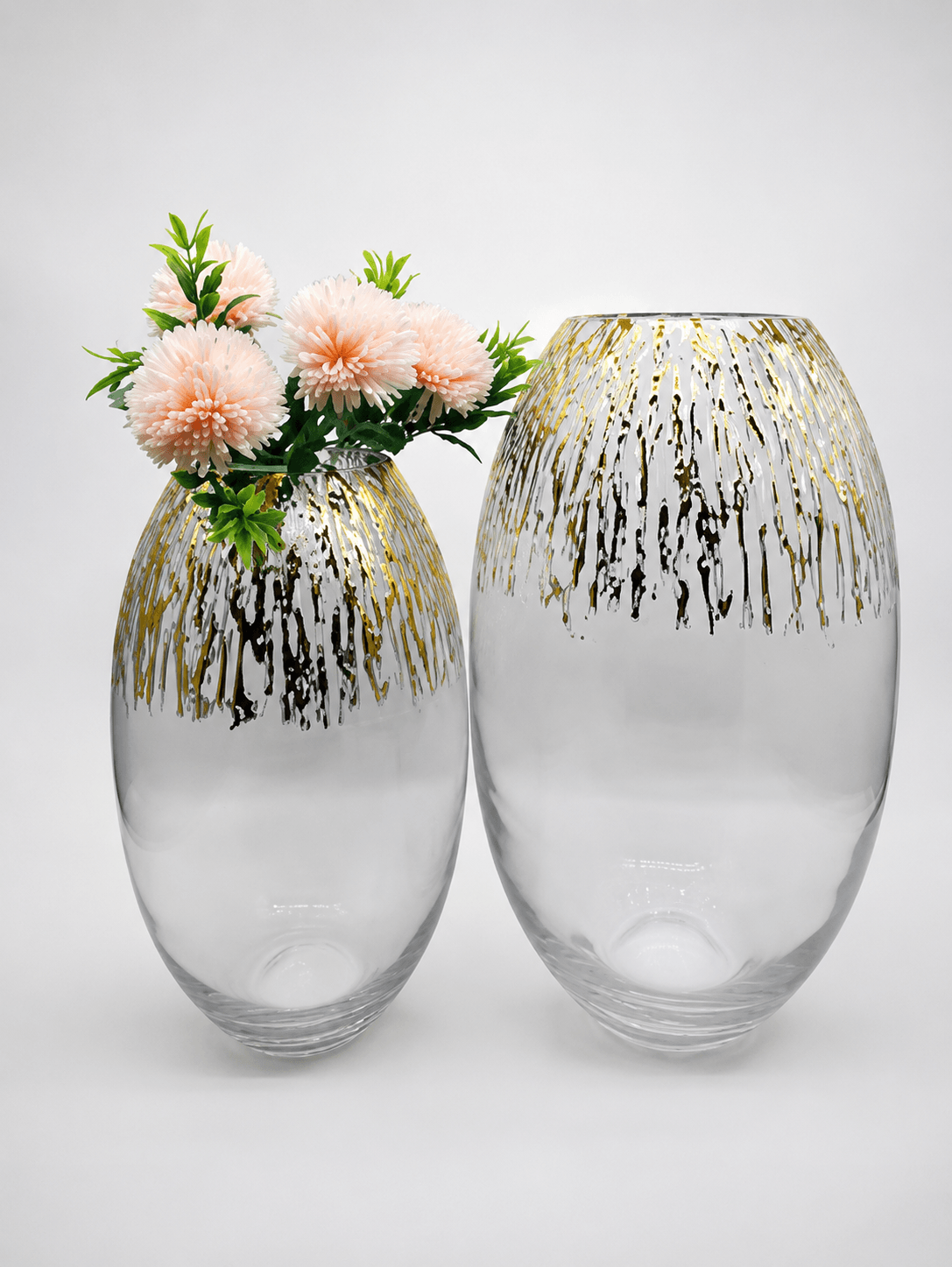 Glass Vase 0787-13 Ribbed (20x34cm)