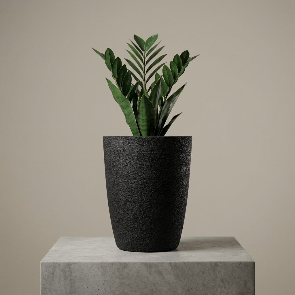 Fibre Pot Black Large 8888SP